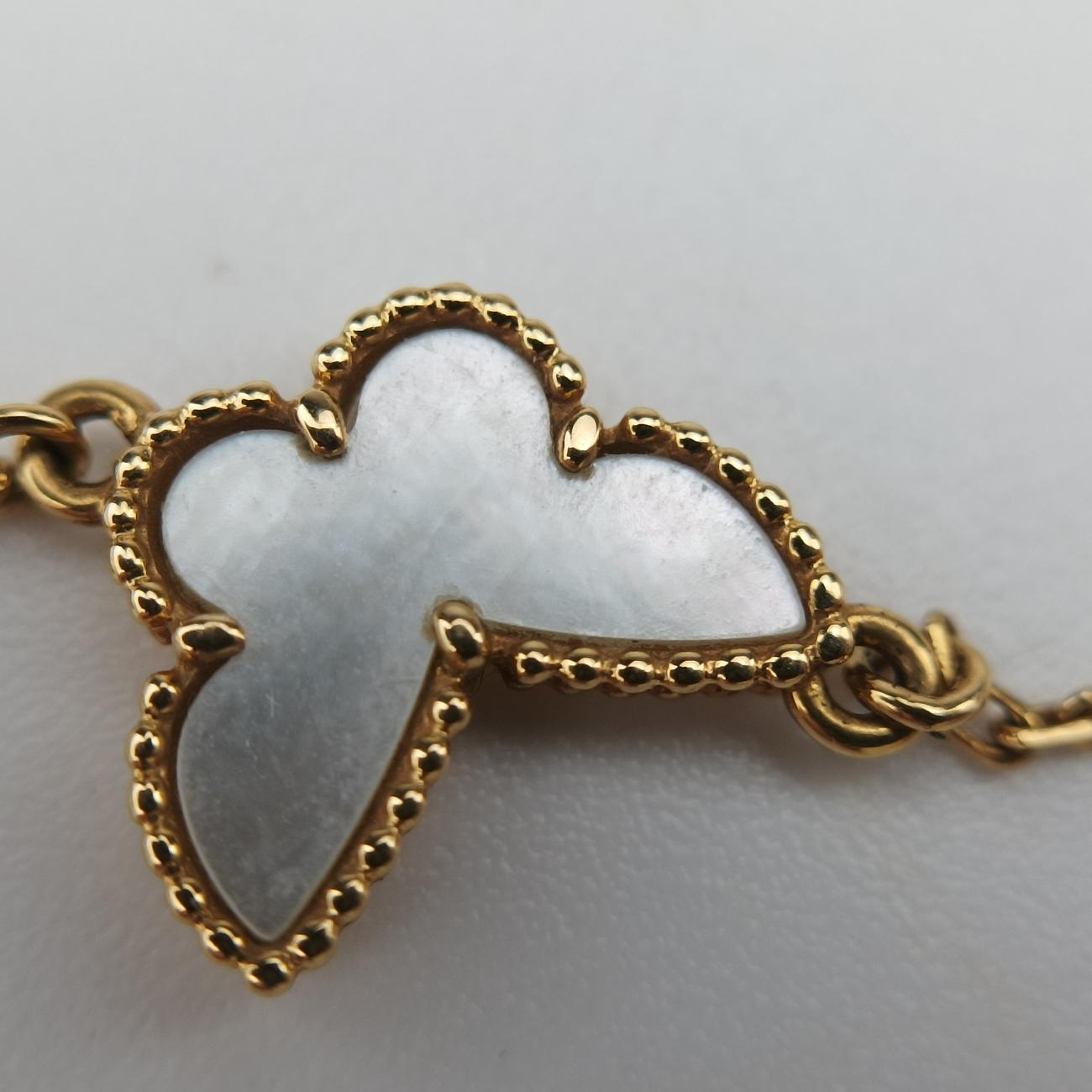 Sweet Alhambra Papillon White×golden AU750 ARF69000 BL 179410スウィートアルハンブラ パピヨン ホワイト×ゴールド AU750 ARF69000 BL 179410