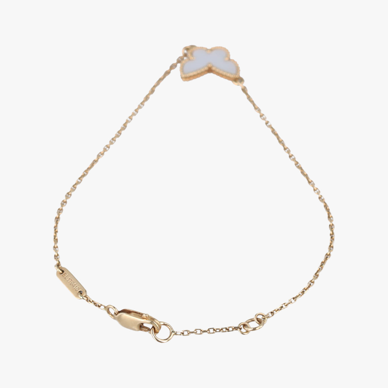 Sweet Alhambra Papillon White×golden AU750 ARF69000 BL 179410スウィートアルハンブラ パピヨン ホワイト×ゴールド AU750 ARF69000 BL 179410