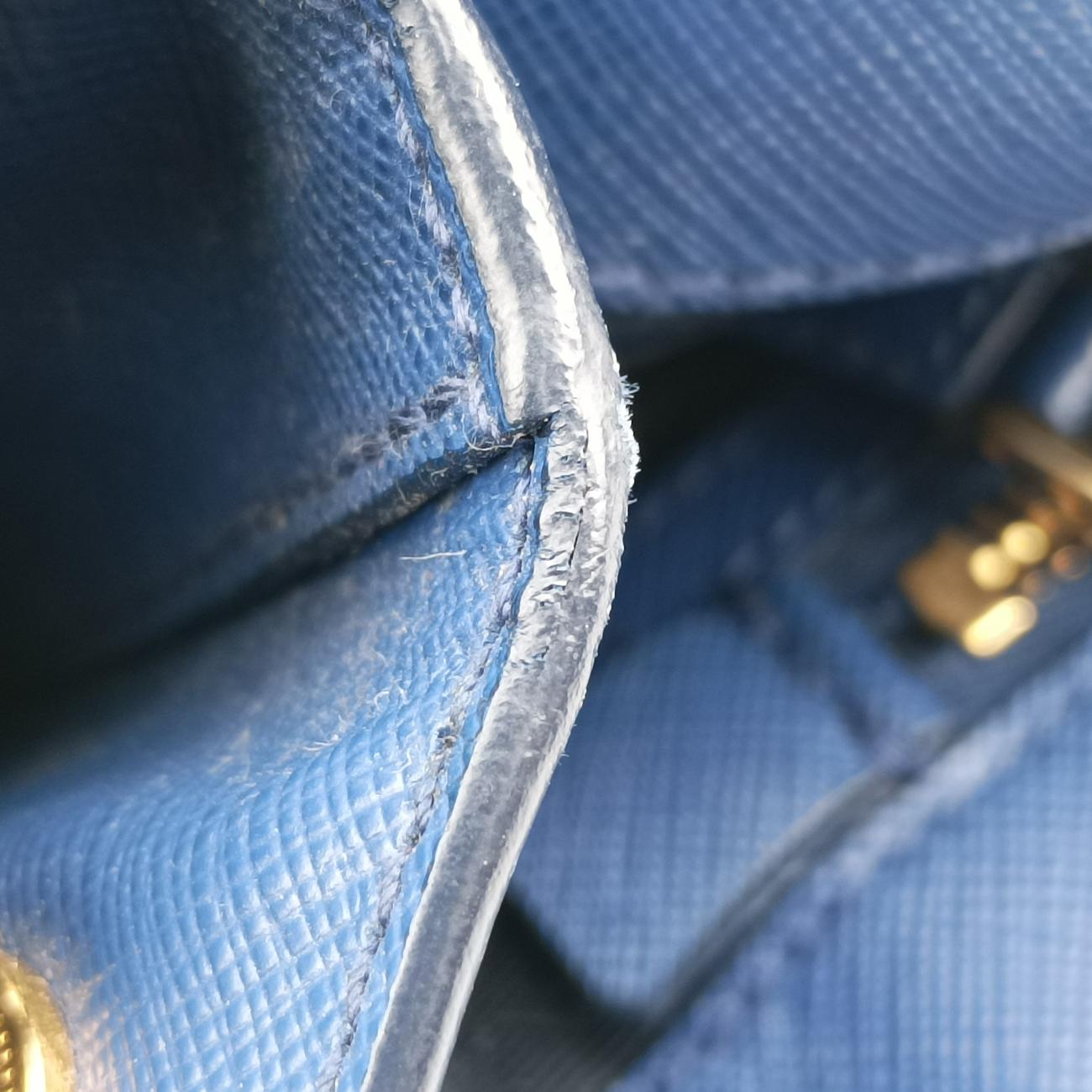 Galleria Blue SAFFIANO Leather BN2274 7 Lガレリア ブルー サフィアーノレザー BN2274 7 L