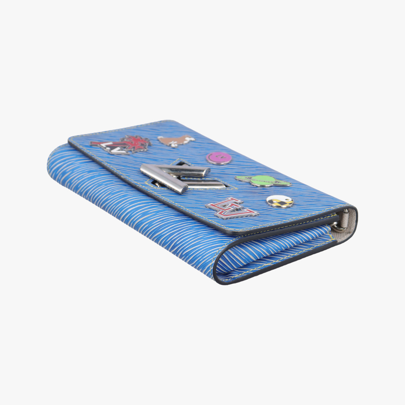 Portefeuille Twist Chain blue×multicolor Epi M62732 SP4127ポルトフォイユ ツイスト チェーン ブルー×マルチカラー エピ M62732 SP4127