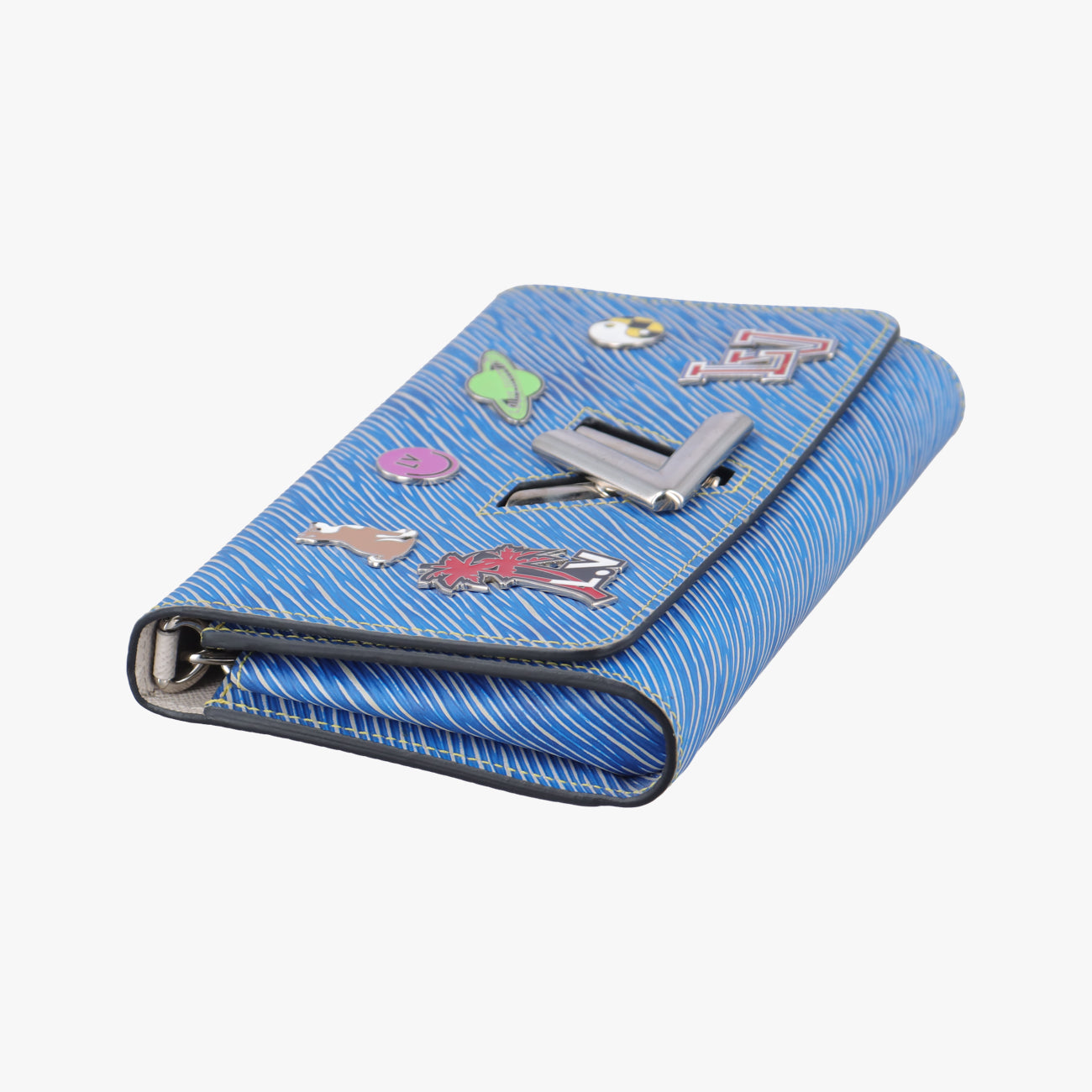 Portefeuille Twist Chain blue×multicolor Epi M62732 SP4127ポルトフォイユ ツイスト チェーン ブルー×マルチカラー エピ M62732 SP4127