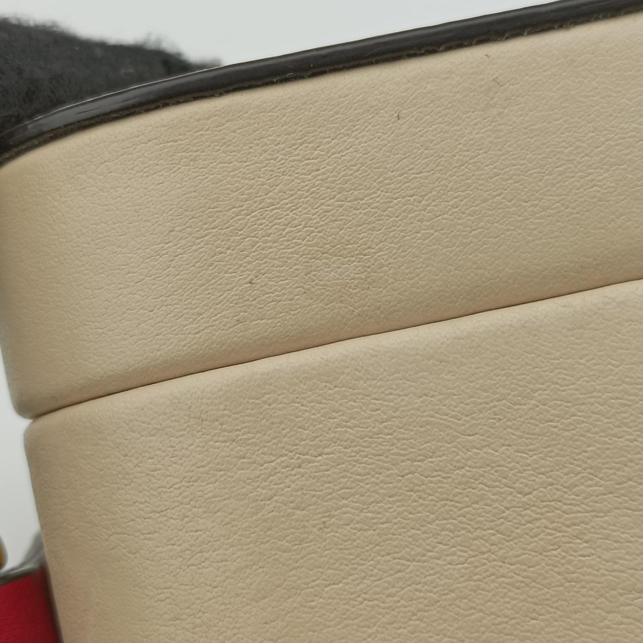 Interlocking G White×red Leather 658230 インターロッキングG ホワイト×レッド レザー 658230