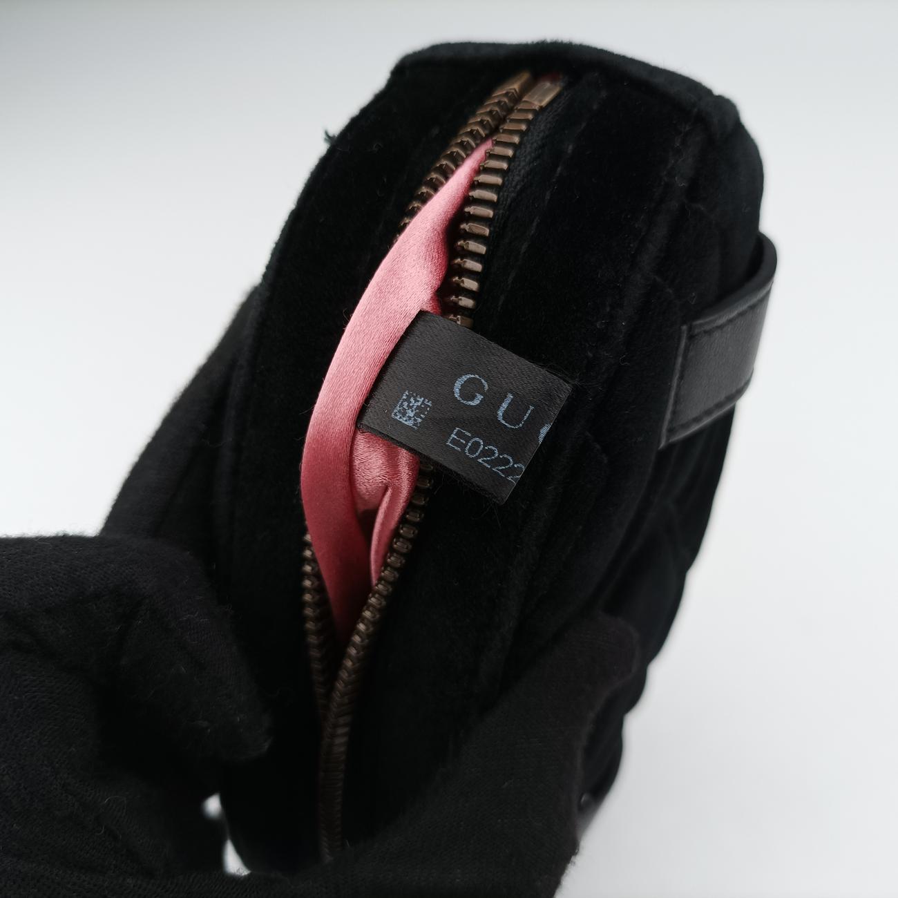 GG Marmont Black velour 476434 E022255495GGマーモント ブラック ベロア 476434 E022255495