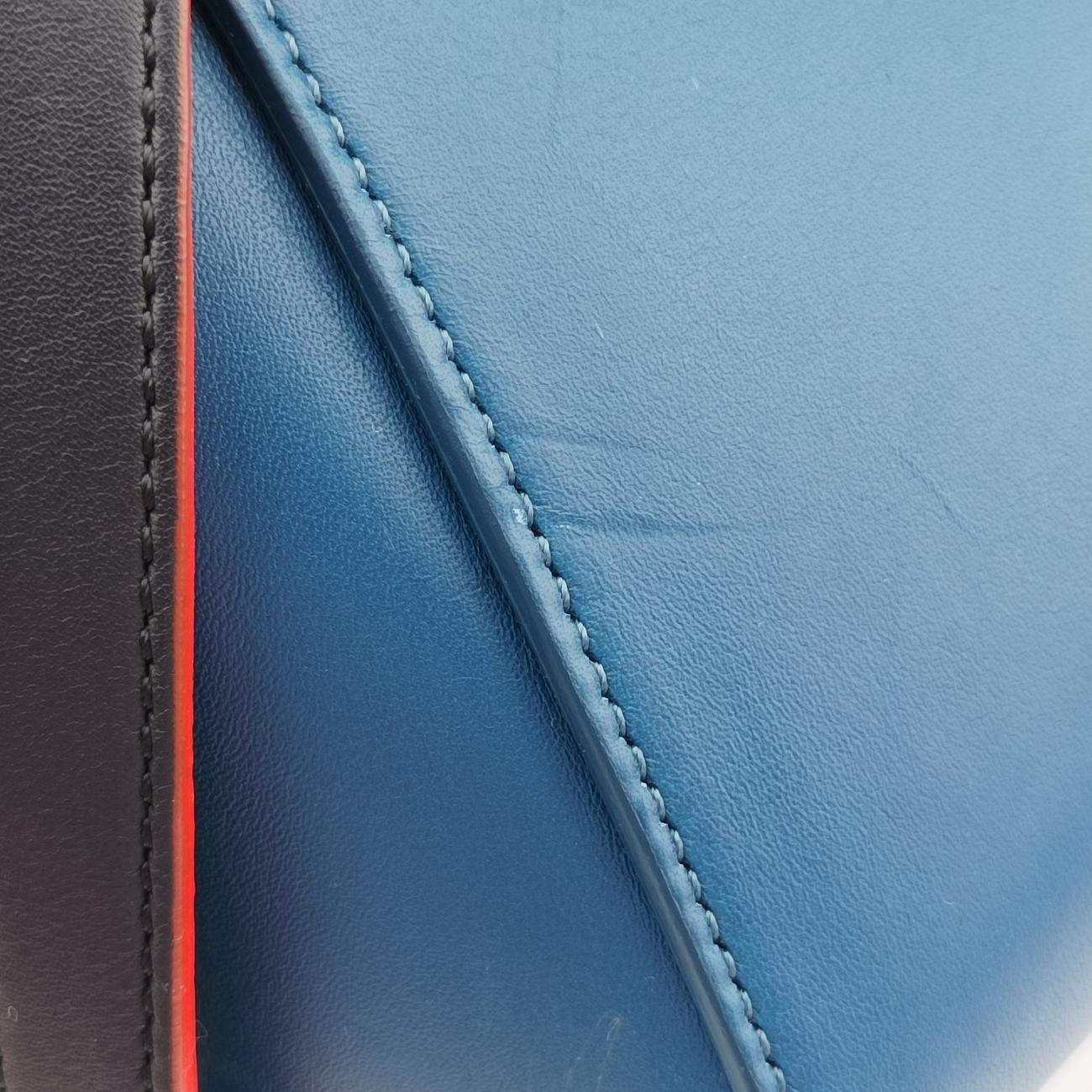 Belt mini Blue x Red x Navy Leather U-MP-0125ベルト ミニ ブルー×レッド×ネイビー レザー U-MP-0125