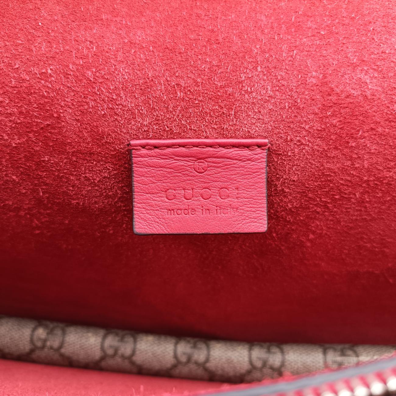 Dionysus beige×red PVC coated canvas × suede 400249 H023277563ディオニュソス ベージュ×レッド PVCコーティングキャンバス × スエード 400249 H023277563