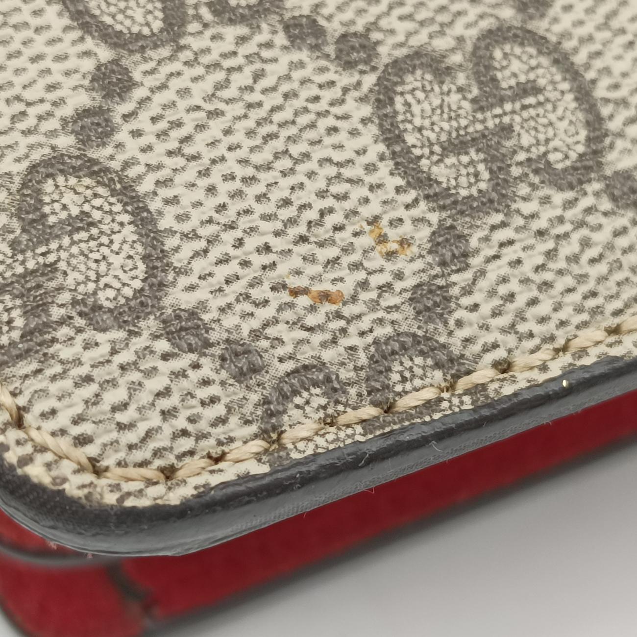 Dionysus beige×red PVC coated canvas × suede 400249 H023277563ディオニュソス ベージュ×レッド PVCコーティングキャンバス × スエード 400249 H023277563