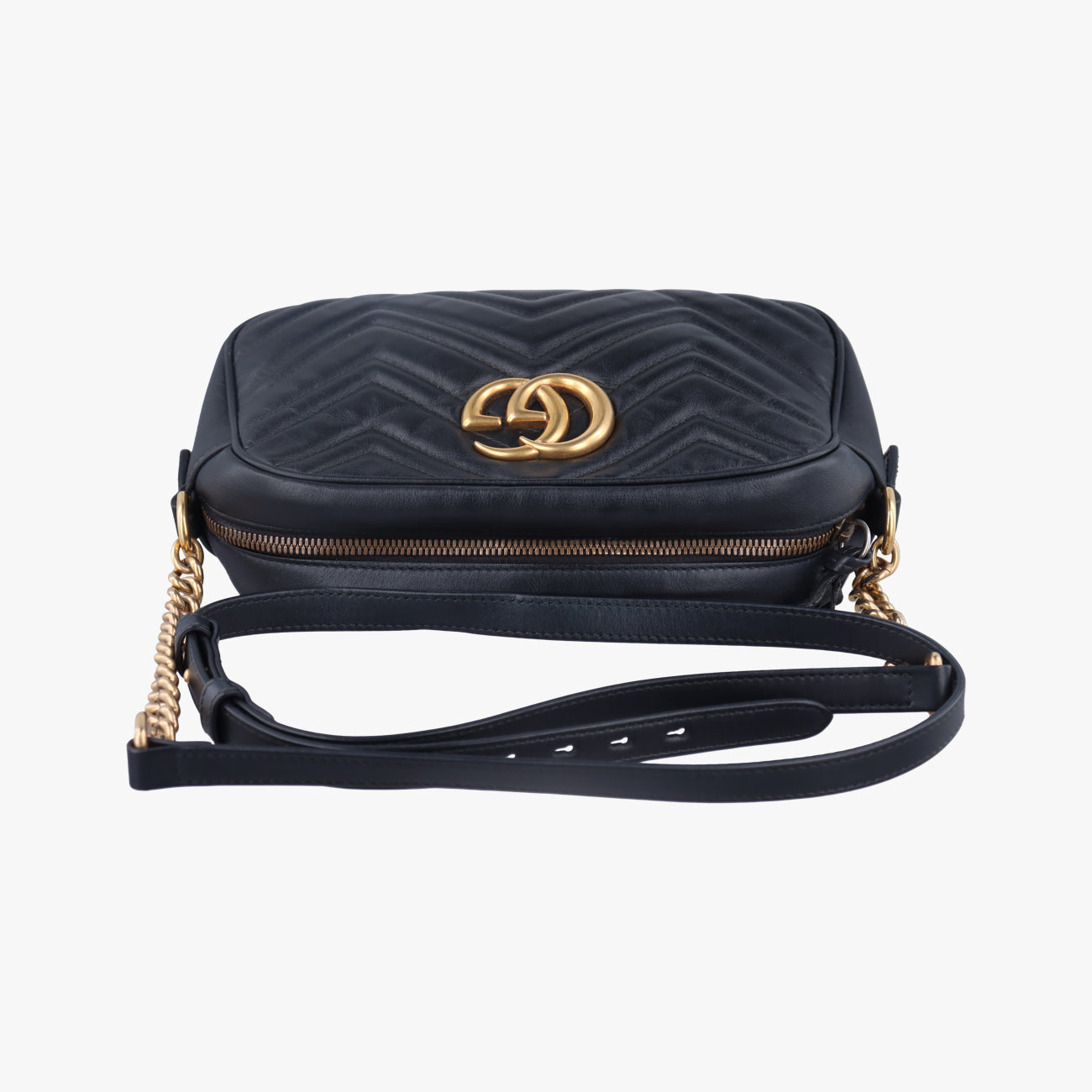 GG Marmont Black Leather 447632 F027243902GGマーモント ブラック レザー 447632 F027243902