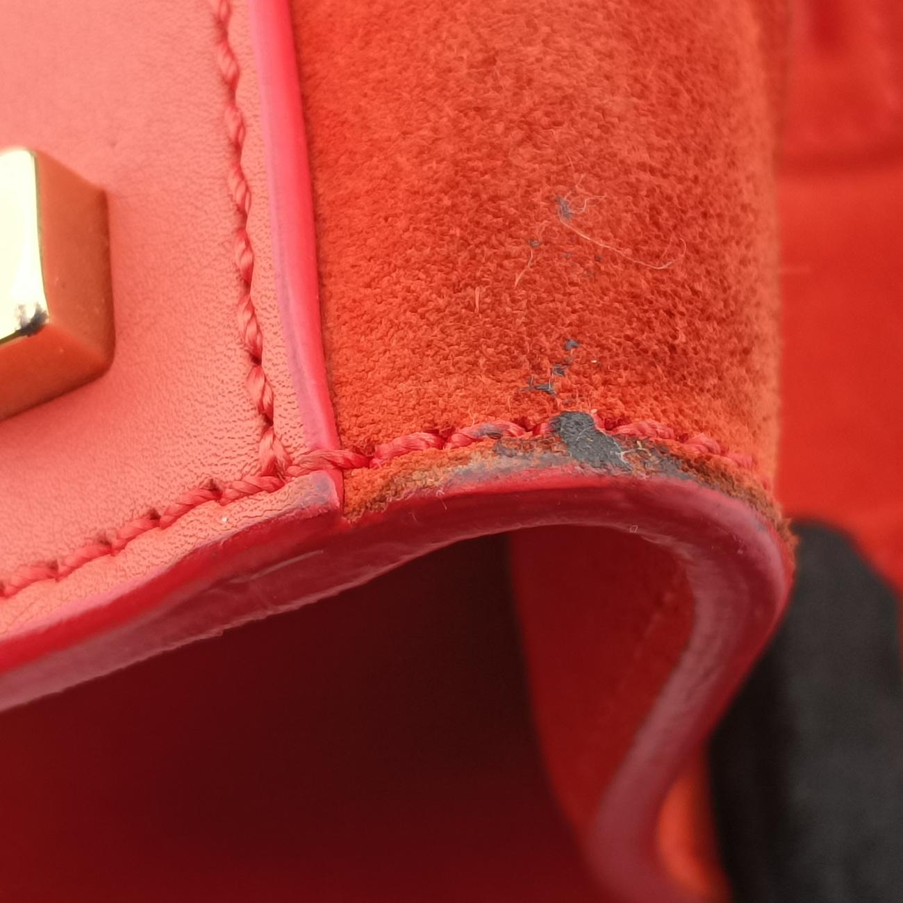 Luggage Small Square Phantom Orange suede S-CU-1102ラゲージスモールスクエアファントム オレンジ スエード S-CU-1102