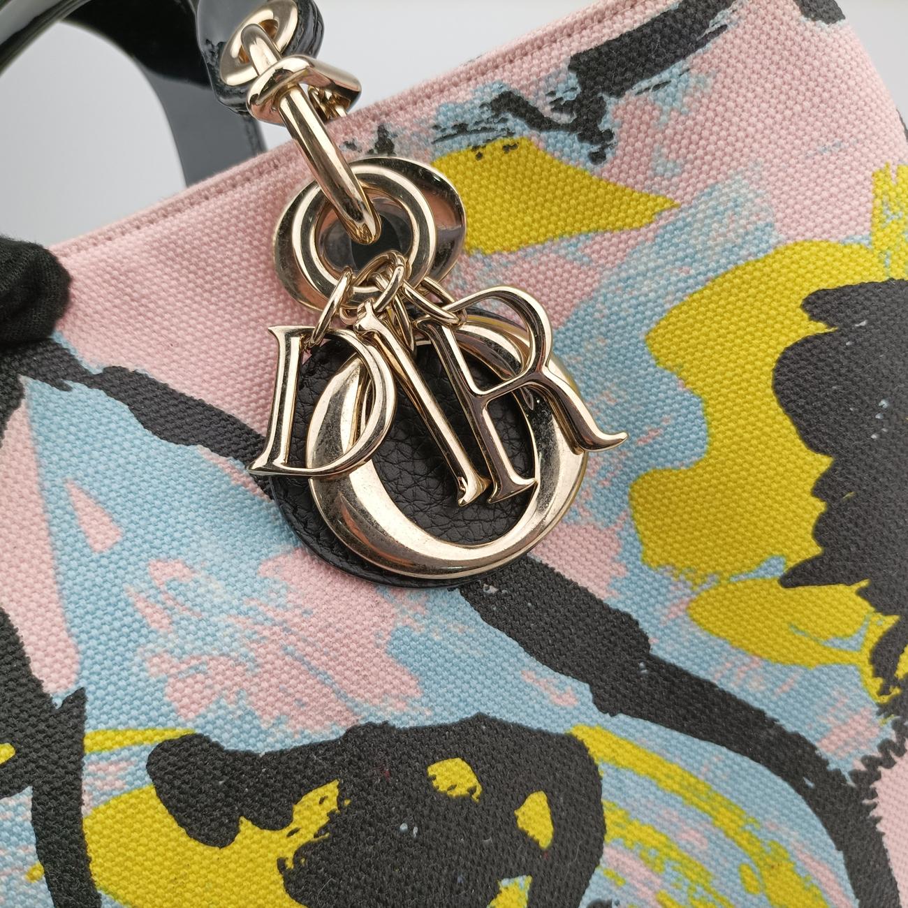 Diorissimo Pink×multicolor Canvas 01-RU-1114ディオリッシモ ピンク×マルチカラー キャンバス 01-RU-1114