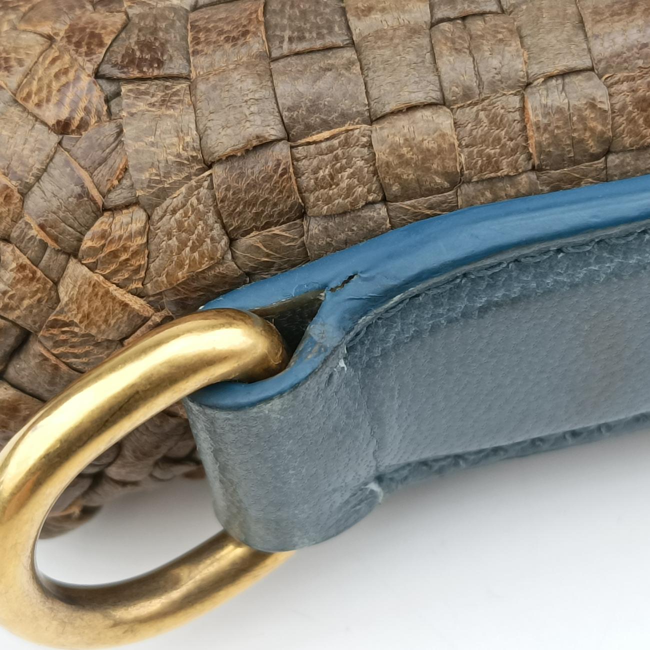 MADRAS Beige×blue Leather 204マドラス ベージュ×ブルー レザー 204