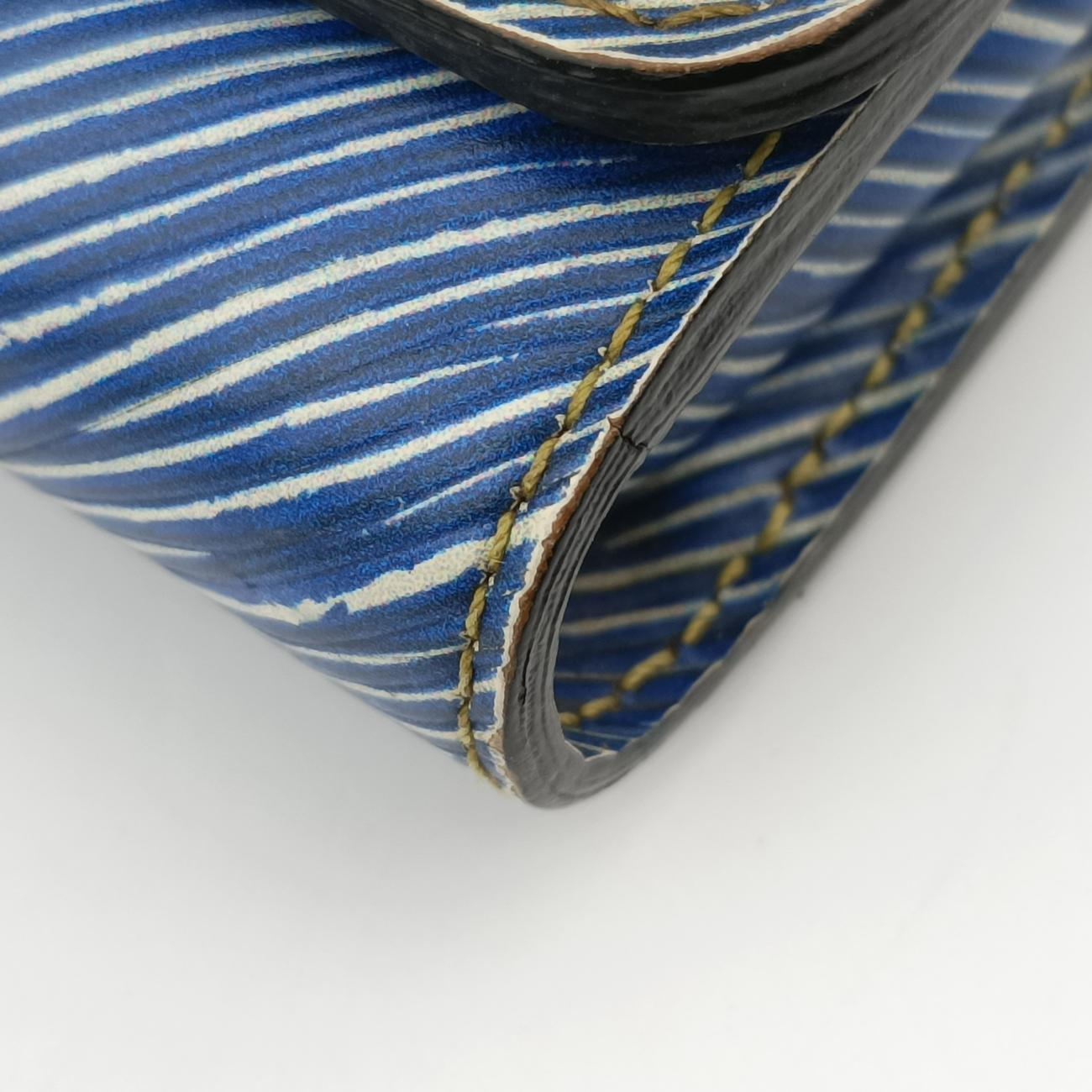 Portefeuille Twist Chain Wallet blue×multicolor Epi M61490 SP3105ポルトフォイユ ツイスト チェーン ウォレット ブルー×マルチカラー エピ M61490 SP3105