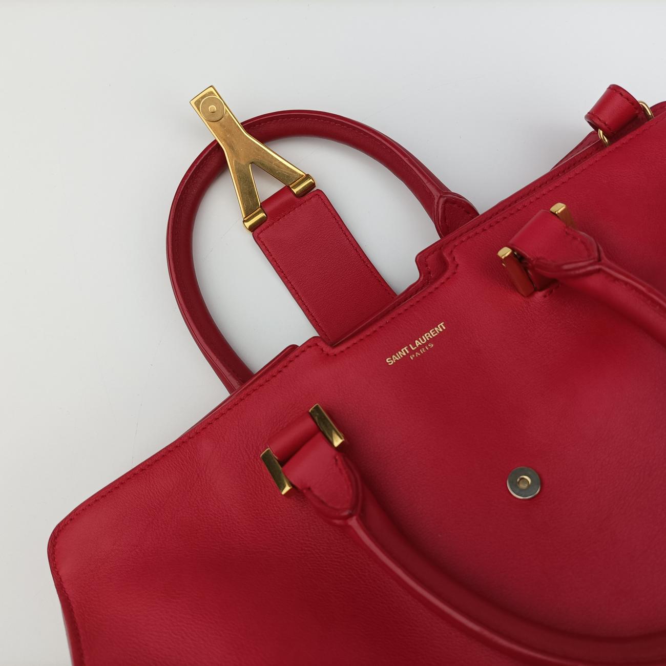 Y Ligne Petit Cabas Red Leather 311210 311210.528258Yライン プチカバス レッド レザー 311210 311210.528258