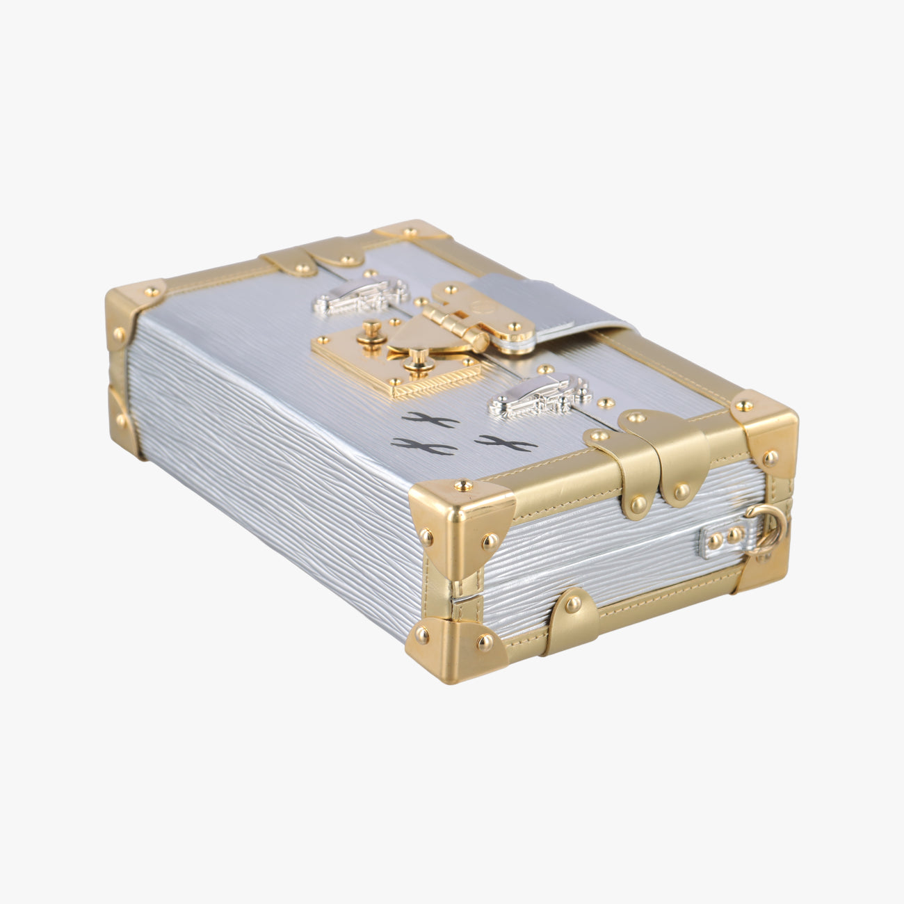 PETITE MALLE silver x gold Epi M54653 PL1117プティットマル シルバーxゴールド エピ M54653 PL1117