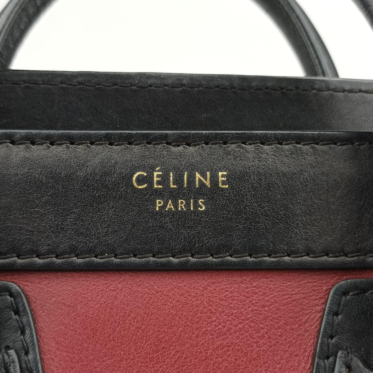 luggage nano shopper Black x Beige xBurgundy Leather x suede S-ZP-0102ラゲージナノショッパー ブラック×ベージュ×ワインレッド レザー×スエード S-ZP-0102