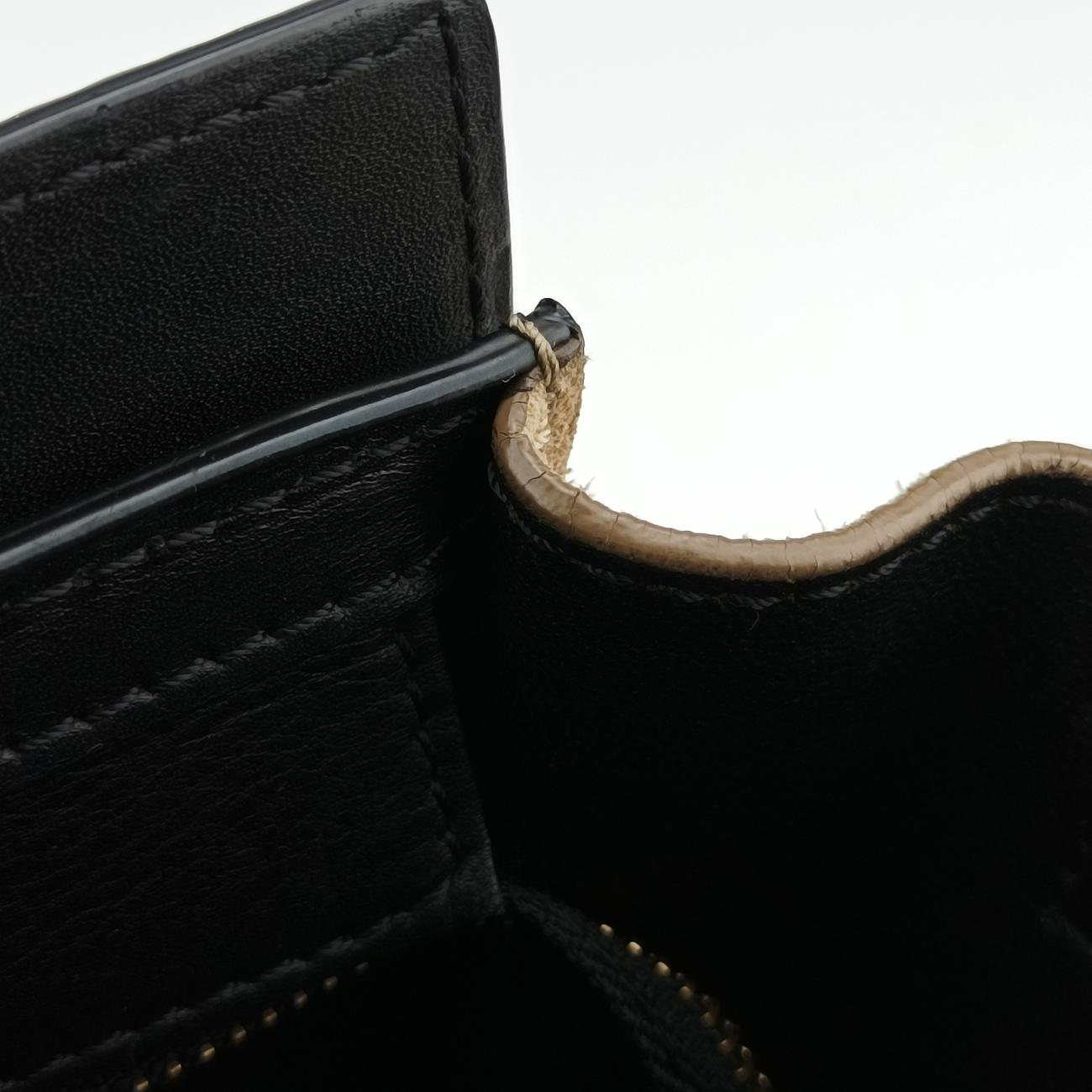 luggage nano shopper Black x Beige xBurgundy Leather x suede S-ZP-0102ラゲージナノショッパー ブラック×ベージュ×ワインレッド レザー×スエード S-ZP-0102