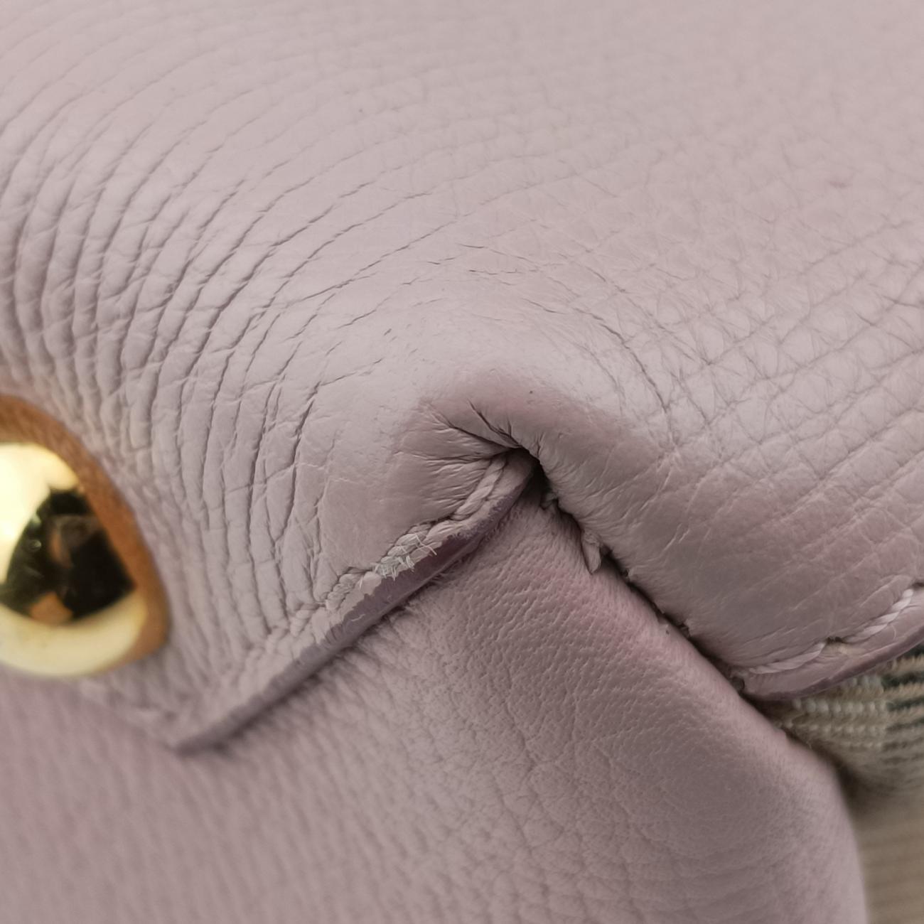 House Check The Banner Pink Leather ×Canvas ハウスチェック バナー ピンク レザー×キャンバス