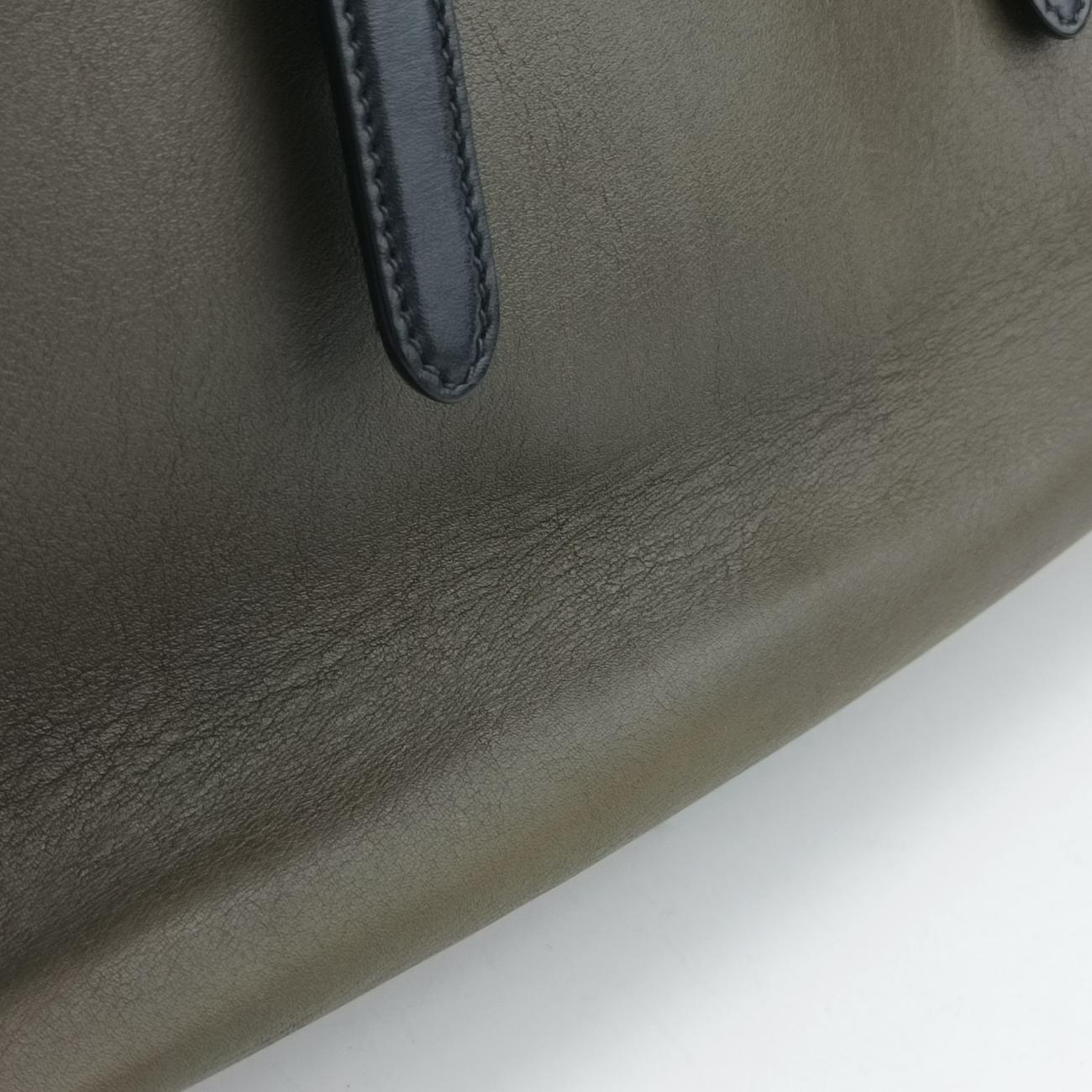 Prada City Calf Double Green×Black Leather 239/Eプラダ シティ カーフ ダブル グリーン×ブラック レザー 239/E