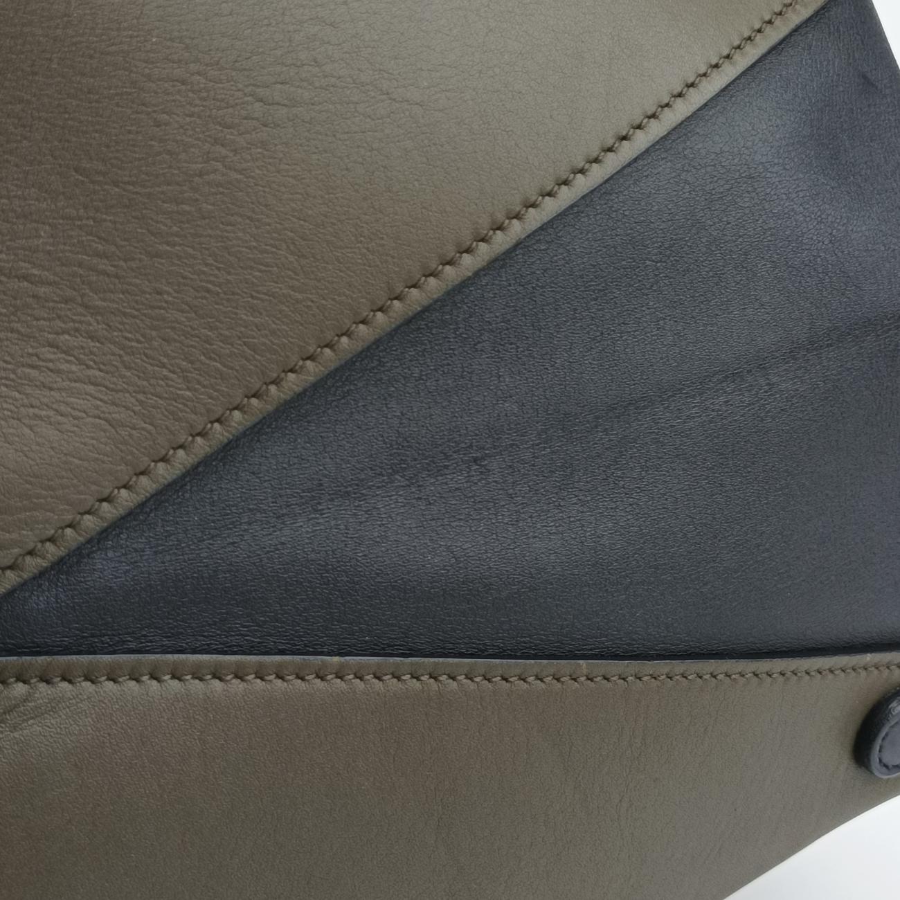 Prada City Calf Double Green×Black Leather 239/Eプラダ シティ カーフ ダブル グリーン×ブラック レザー 239/E