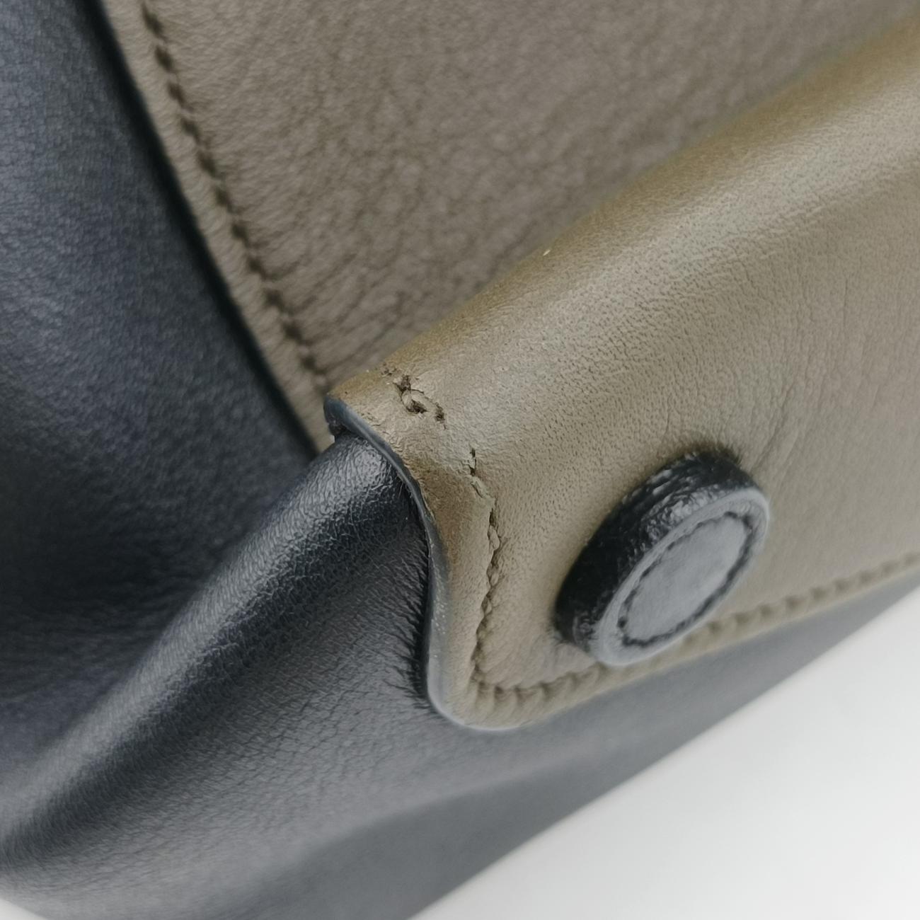 Prada City Calf Double Green×Black Leather 239/Eプラダ シティ カーフ ダブル グリーン×ブラック レザー 239/E