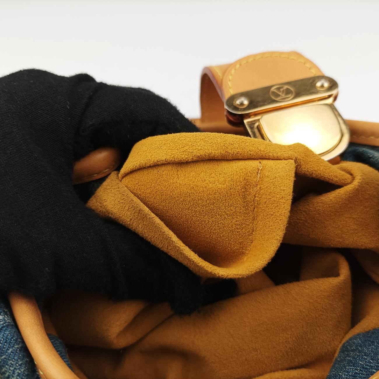 PrettyPretty Blue×Beige Monogram Denim M95020 プリーティ ブルー×ベージュ モノグラム デニム M95020