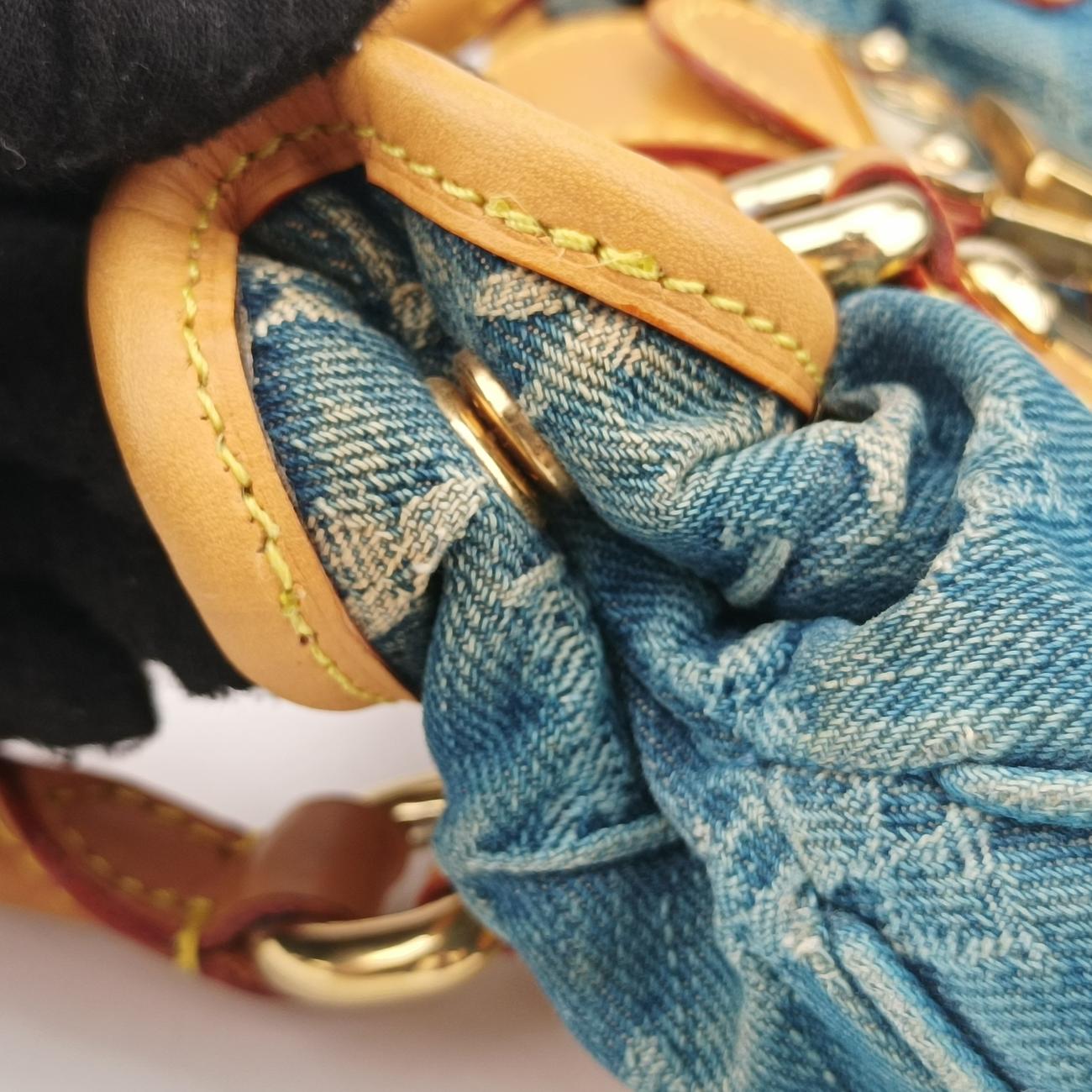 PrettyPretty Blue×Beige Monogram Denim M95020 プリーティ ブルー×ベージュ モノグラム デニム M95020