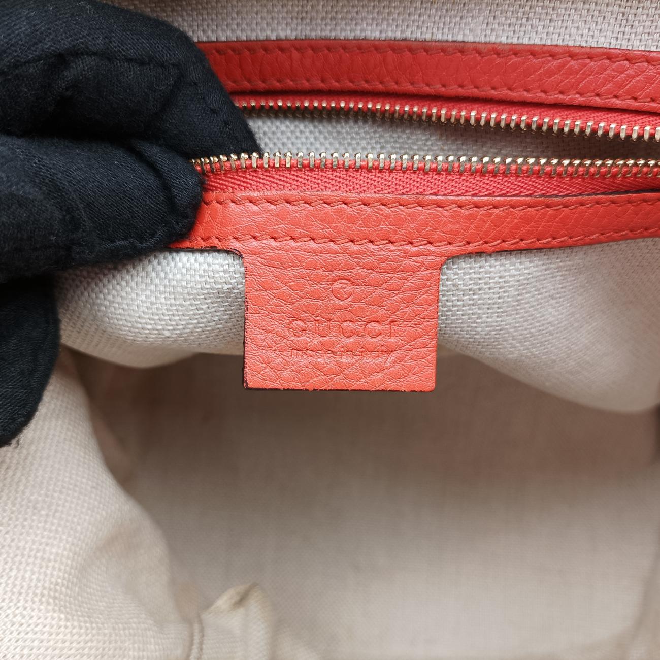 Drawstring Bucket Orange×beige canvas x leather 388703 C018796146ドローストリング バケット オレンジ×ベージュ キャンバス×レザー 388703 C018796146