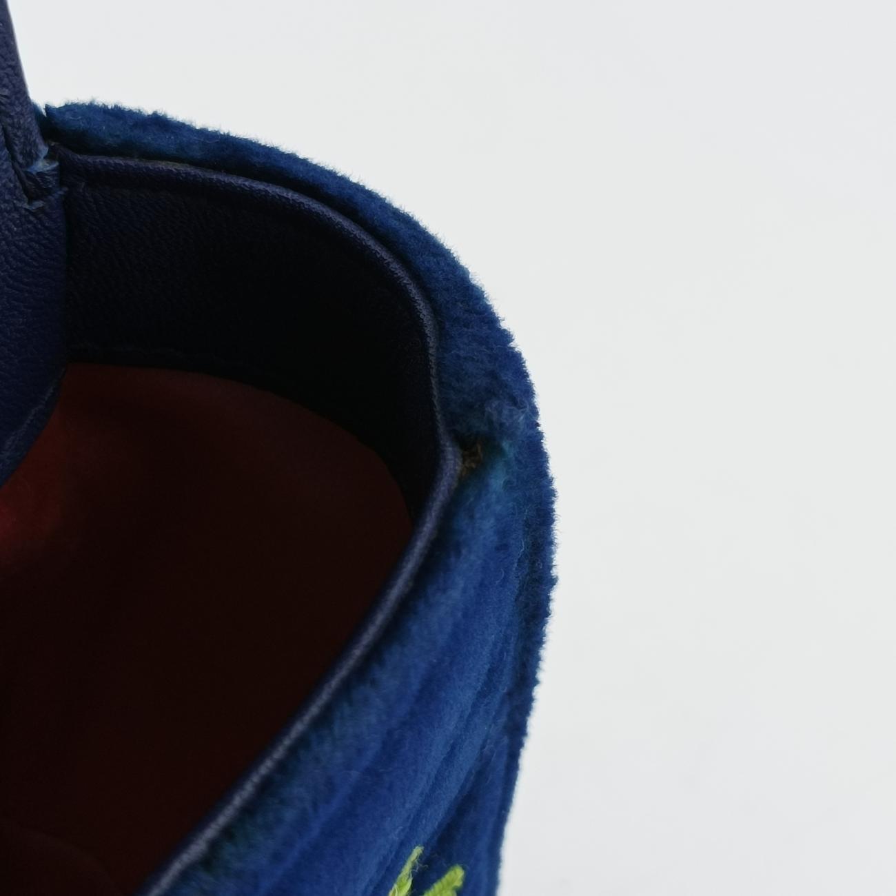 GG Marmont Navy×Multicolour velour 443497 I025159332GGマーモント ネイビー×マルチカラー ベロア 443497 I025159332