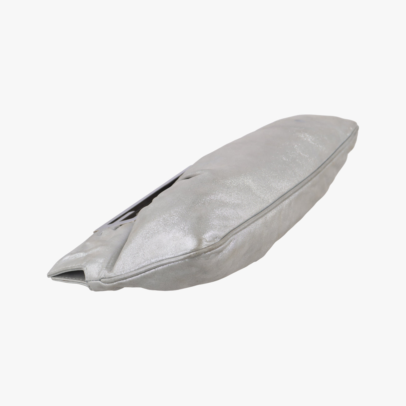 Logo Clutch Silver Leather 8BP041 2258~8BP041~BKL~098ロゴクラッチ シルバー レザー 8BP041 2258~8BP041~BKL~098