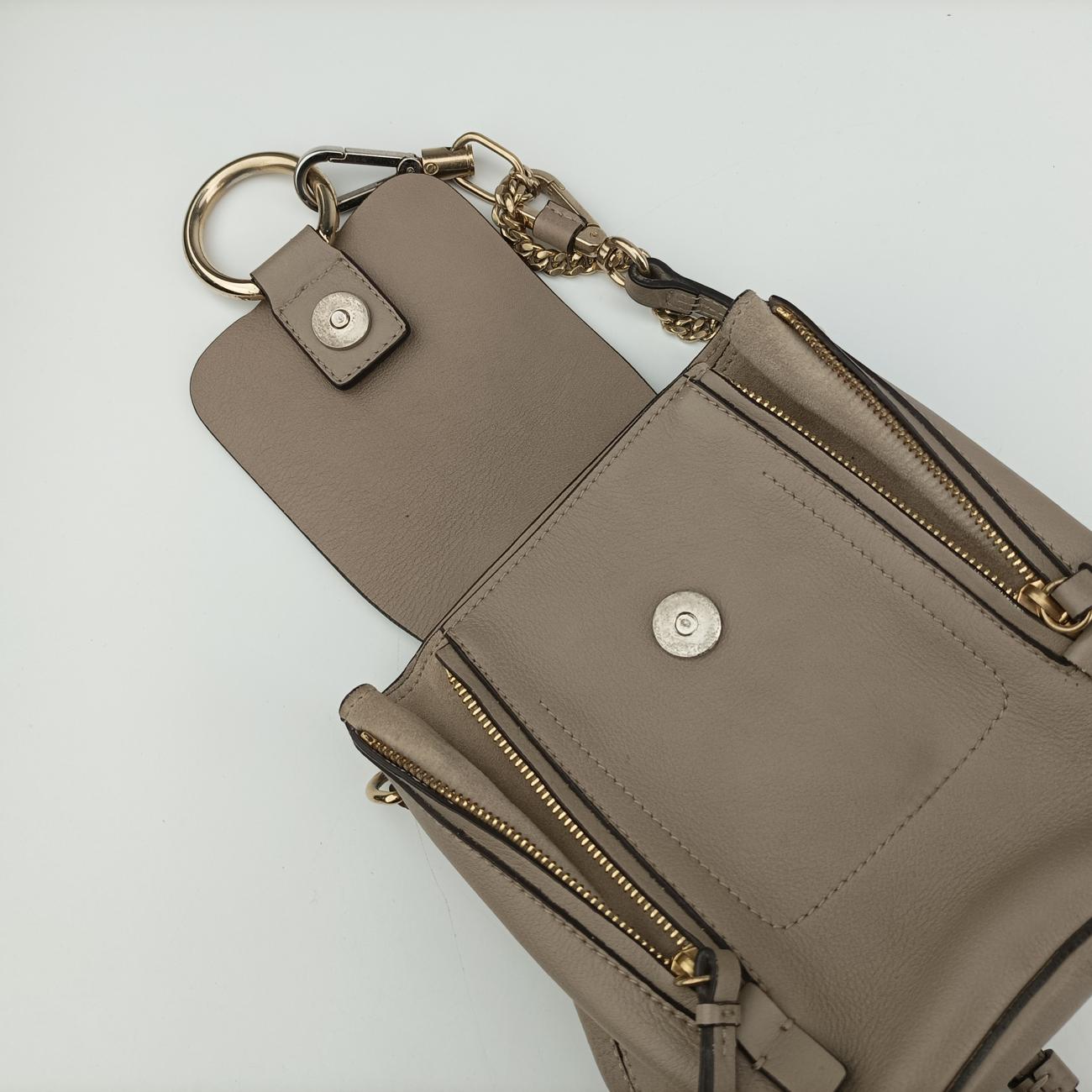 FAYE mini Grey Suede × leather 01 18 75 65フェイ ミニ グレー スエード×レザー 01 18 75 65