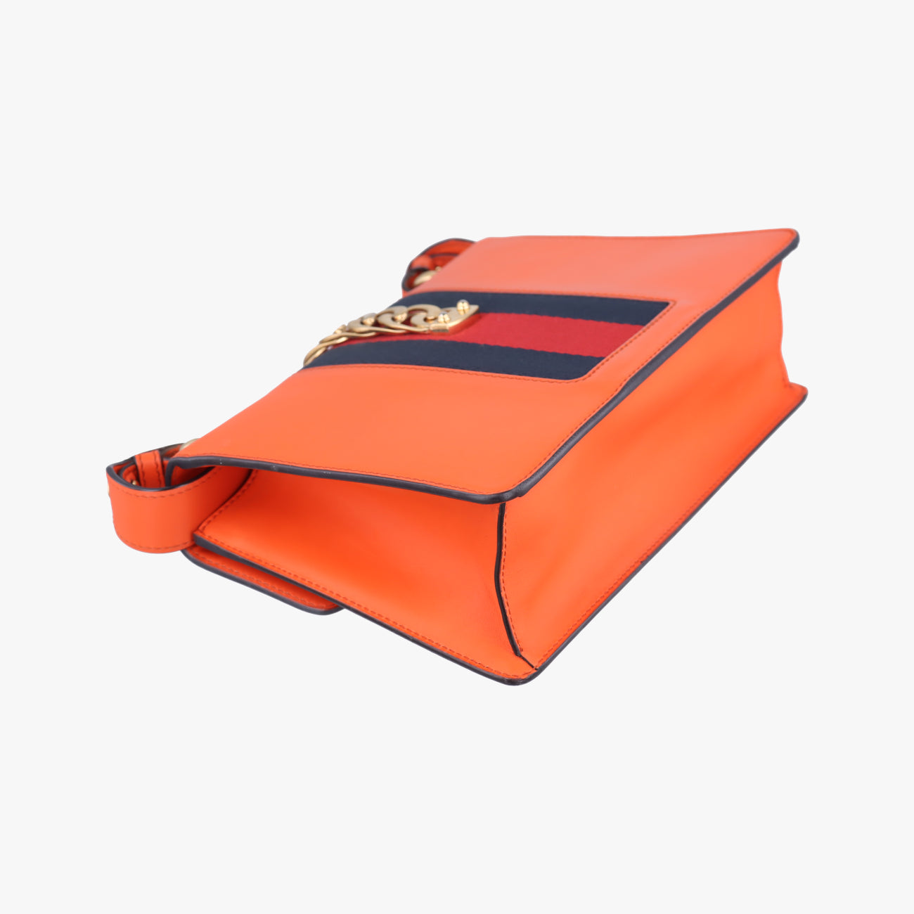 Sylvie Orange x Red x Navy Leather 421882 G022116905シルヴィ オレンジ×レッド×ネイビー レザー 421882 G022116905