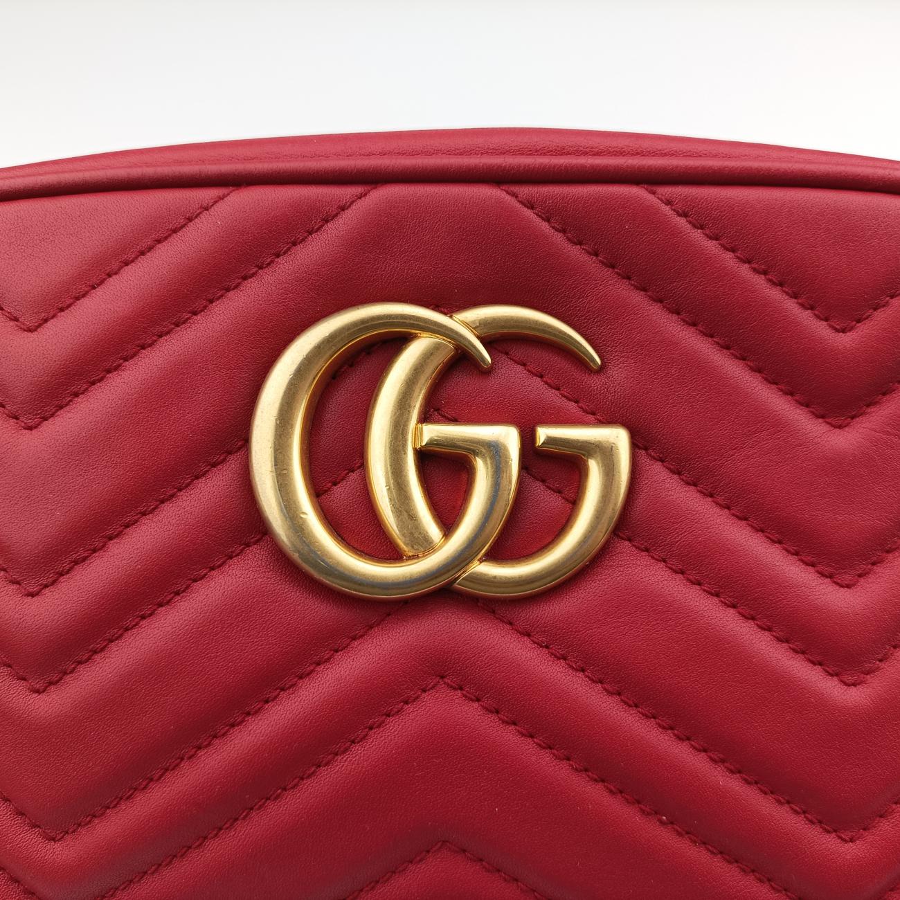 GG Marmont Red Leather 447632 G020990964GGマーモント レッド レザー 447632 G020990964