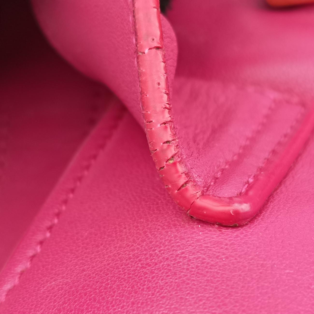 Y Ligne Petit Cabas Rose Leather 311210 311210.213317Yライン プチカバス ローズ レッド レザー 311210 311210.213317