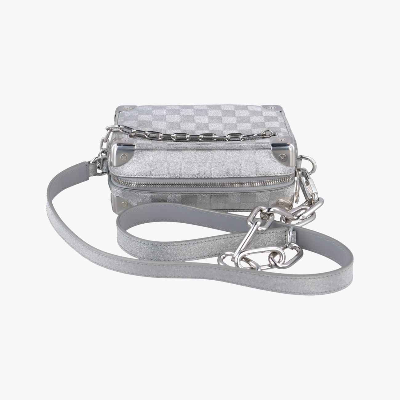 Mini Soft Trunk Silver Leather M59726 ICチップミニソフトトランク シルバー レザー M59726 ICチップ