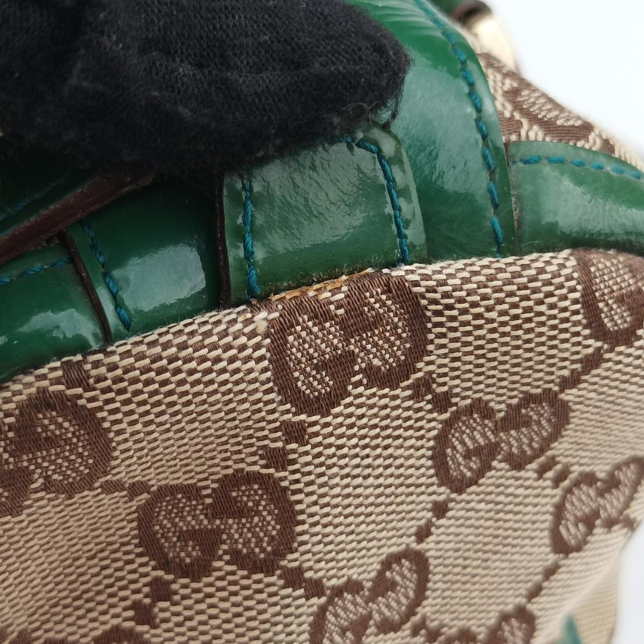 Abbey Beige×Green Canvas×Patent 130942 アビー ベージュ×グリーン キャンバス×パテント 130942