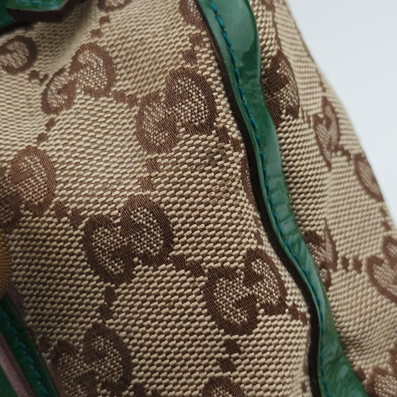 Abbey Beige×Green Canvas×Patent 130942 アビー ベージュ×グリーン キャンバス×パテント 130942