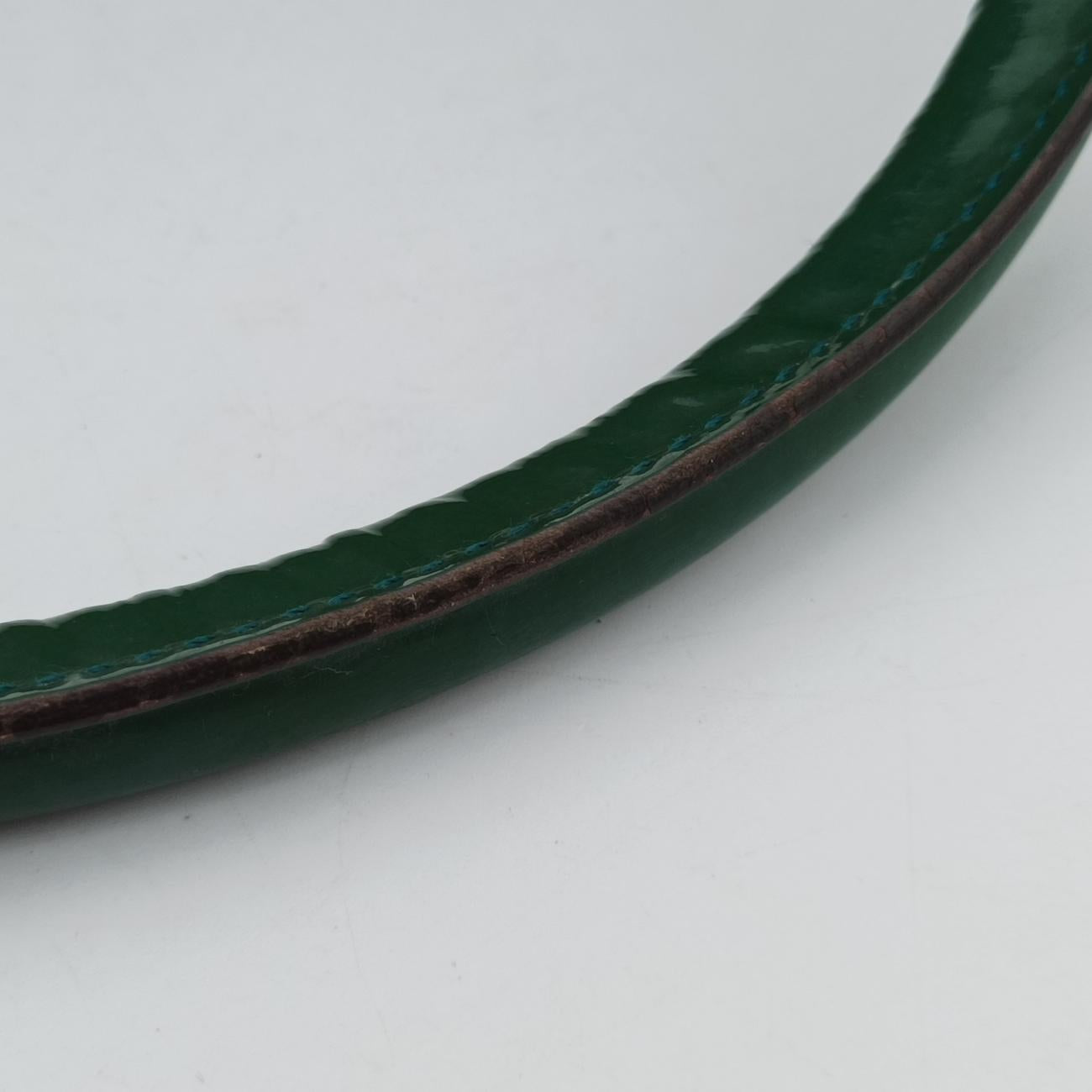 Abbey Beige×Green Canvas×Patent 130942 アビー ベージュ×グリーン キャンバス×パテント 130942