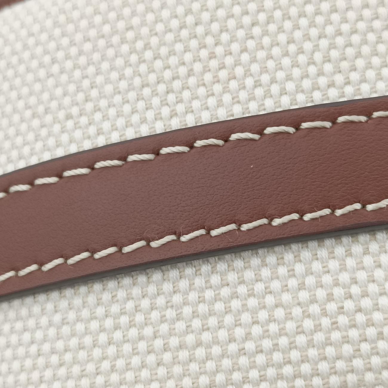 LOUISE Beige×Brown Canvas x Leather ITQUASRLCALルイーズ ベージュ×ブラウン キャンバス×レザー ITQUASRLCAL