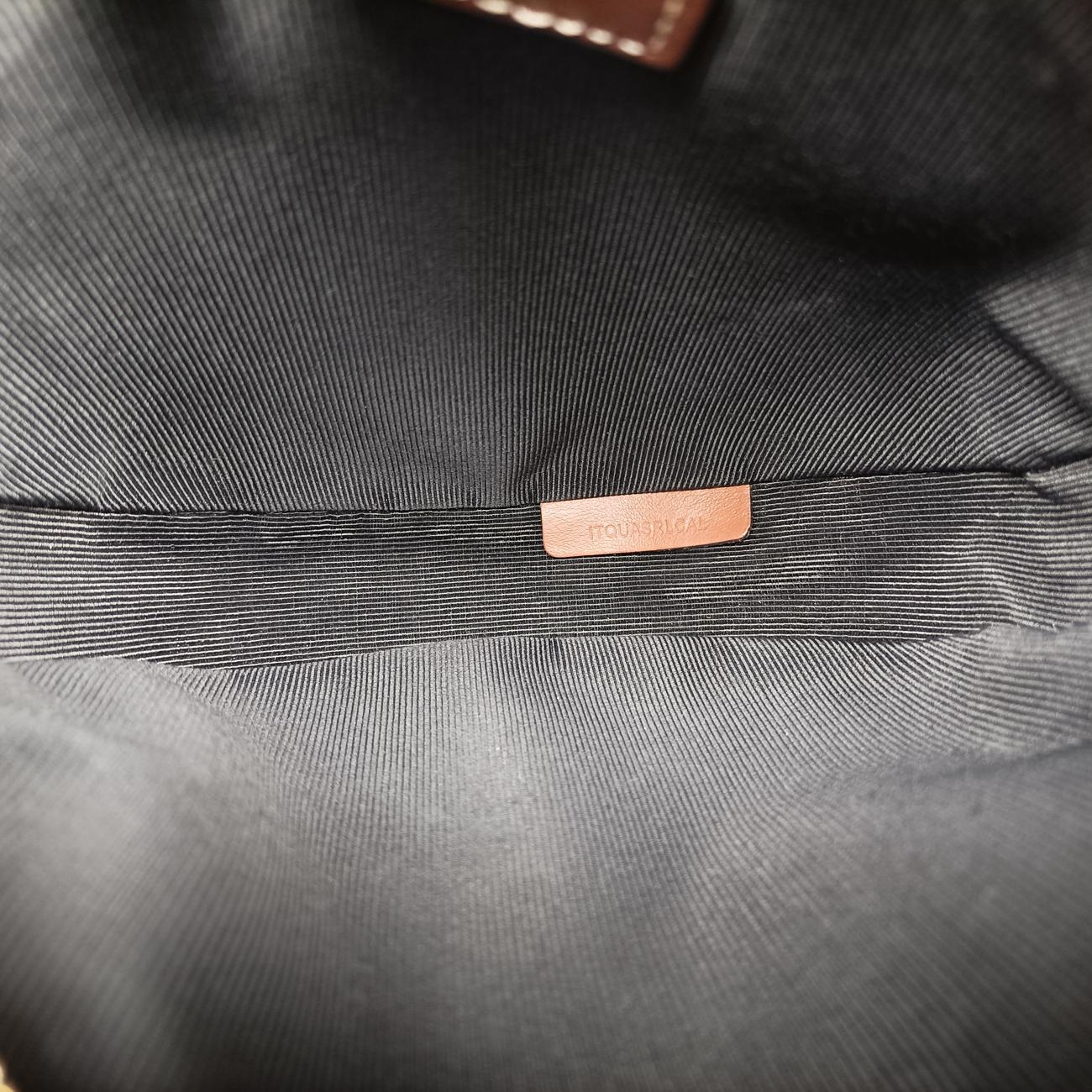 LOUISE Beige×Brown Canvas x Leather ITQUASRLCALルイーズ ベージュ×ブラウン キャンバス×レザー ITQUASRLCAL