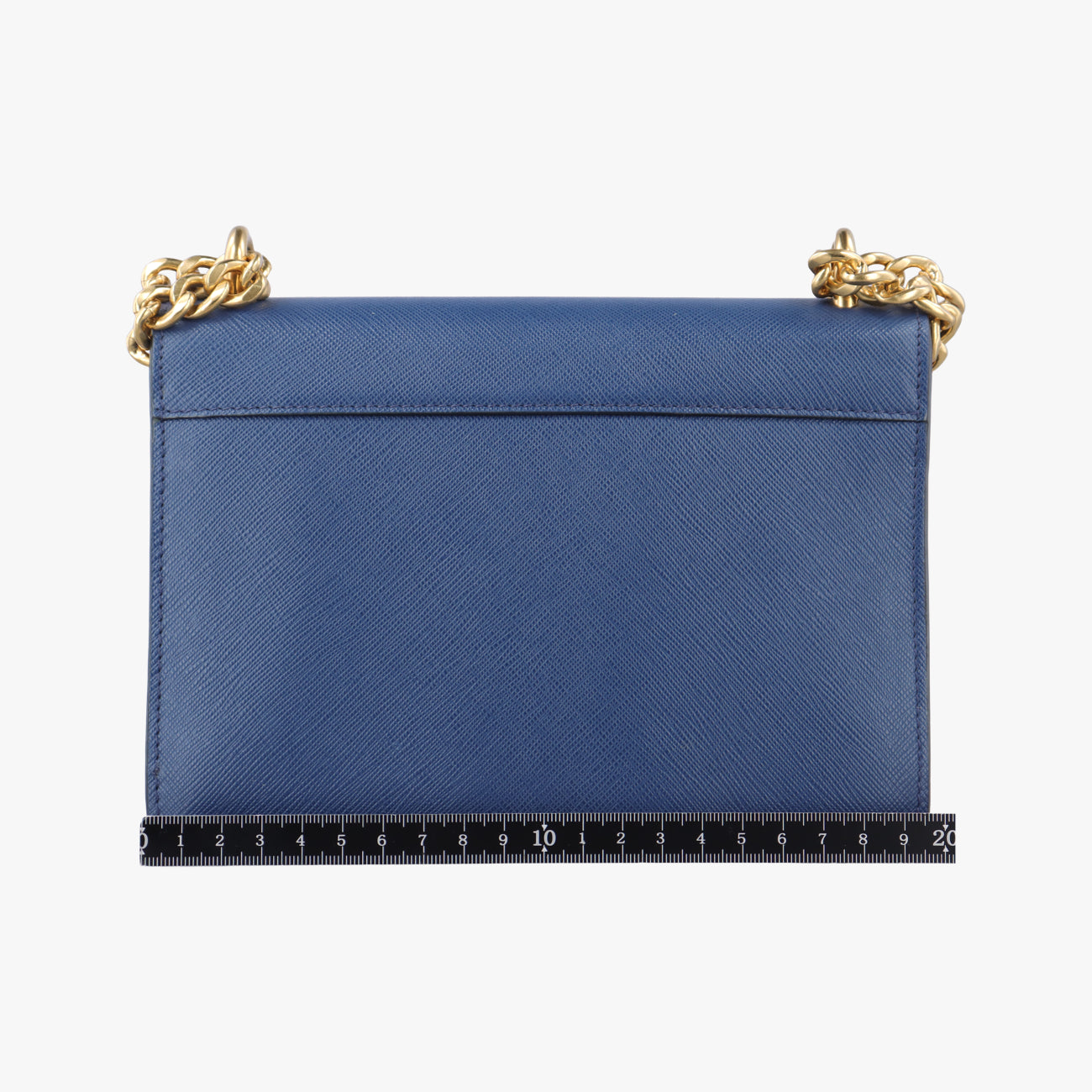 milano logo Blue Saffiano Leather 1BP012 204ミラノロゴ ブルー サフィアーノレザー 1BP012 204