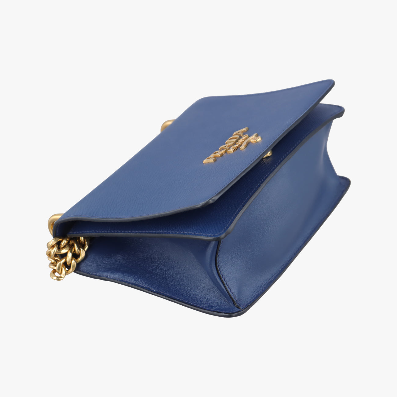 milano logo Blue Saffiano Leather 1BP012 204ミラノロゴ ブルー サフィアーノレザー 1BP012 204