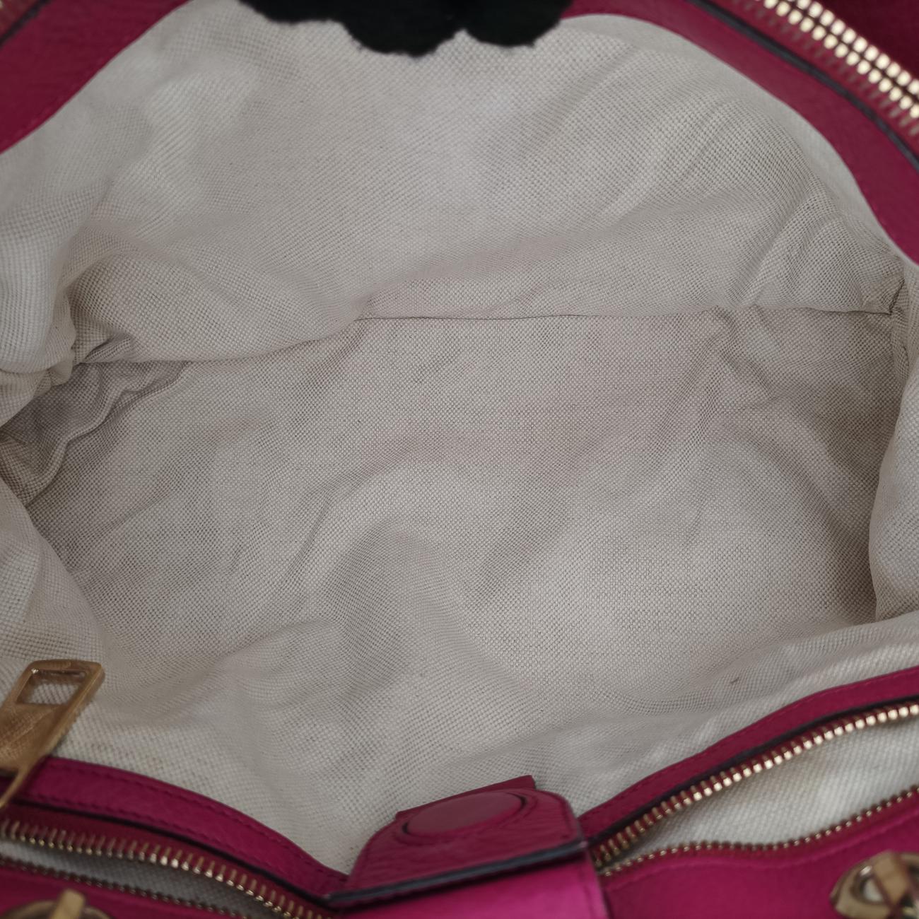 Bamboo Shopper Rose Leather 323660 A015700203バンブーショッパー ローズ レッド レザー 323660 A015700203