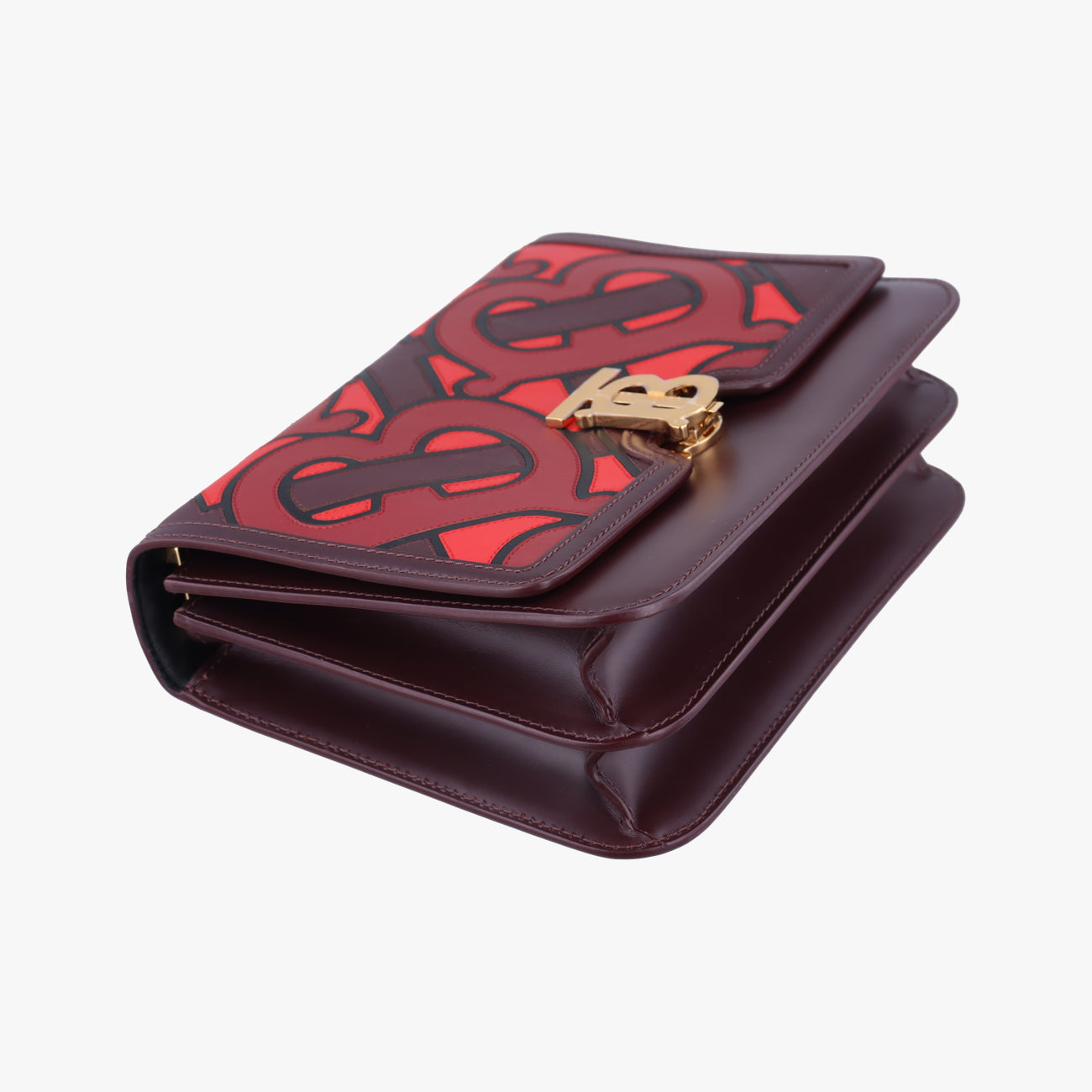 TB logo Burgundy×Multicolour Leather BMPLSP1374TBロゴ ワインレッド×マルチカラー レザー BMPLSP1374