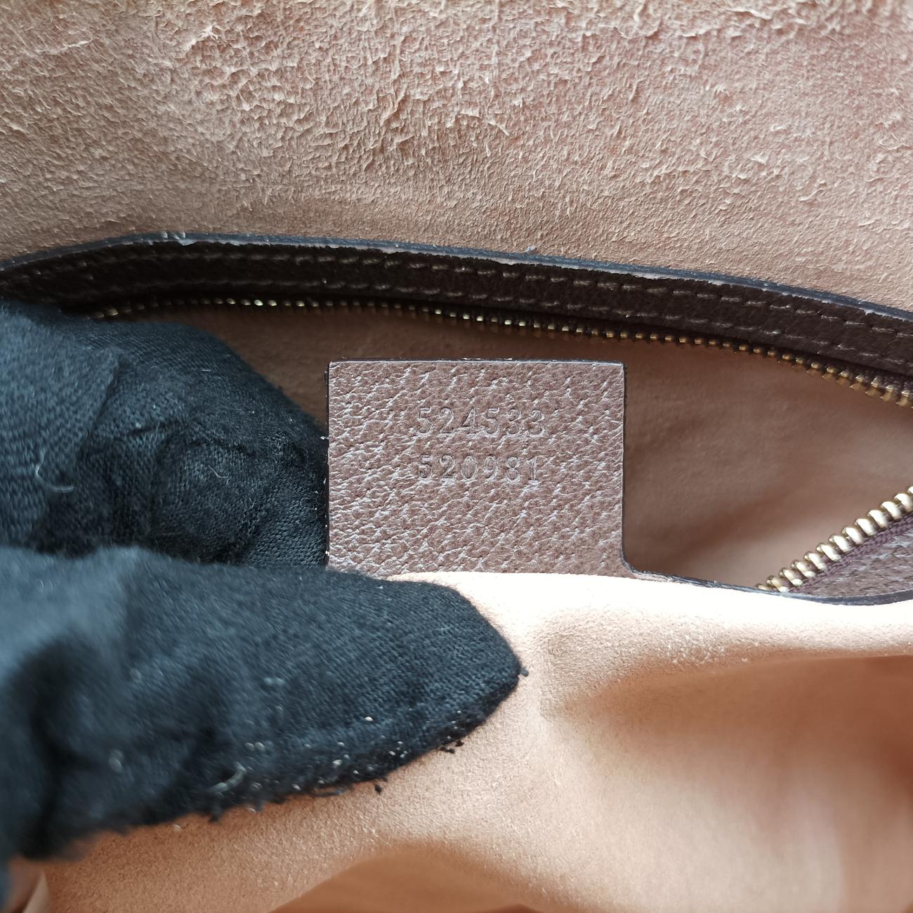 Ophidia brown×red×green PVC coated canvas 524533 C026126007オフィディア ブラウン×レッド×グリーン PVCコーティングキャンバス 524533 C026126007