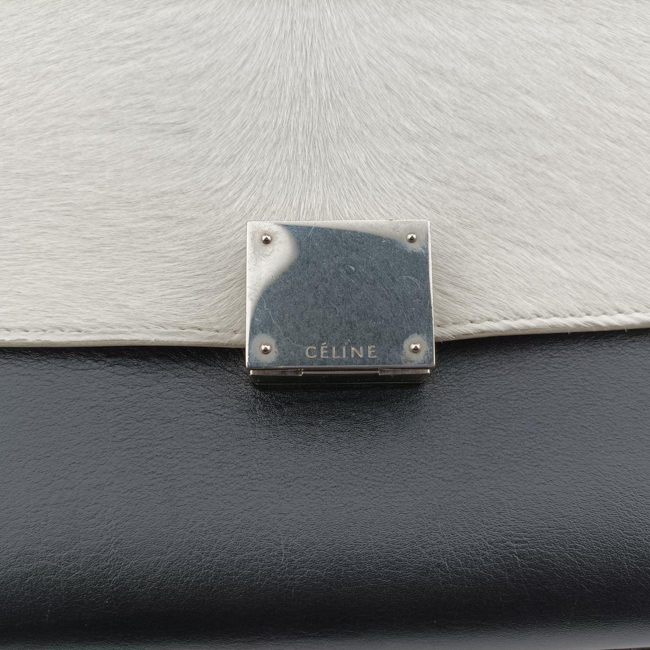 Trapèze Red x Black x White Leather x Ponyhair W-CE-0173トラペーズ レッド×ブラック×ホワイト レザー×ハラコ W-CE-0173