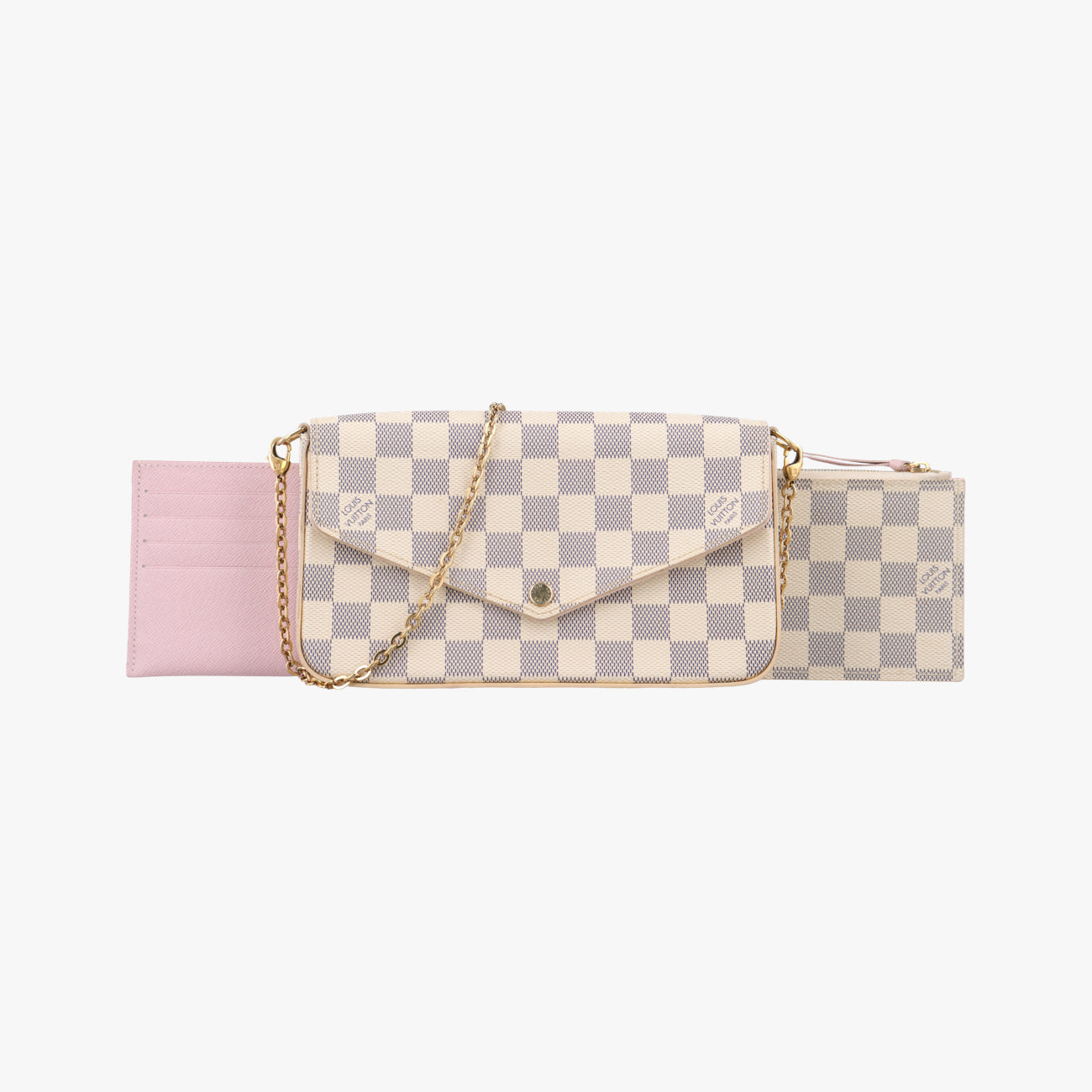 Pochette FéLICIE Azur Damier Canvas N63106 MI0138ポシェットフェリシー アズール ダミエキャンバス N63106 MI0138