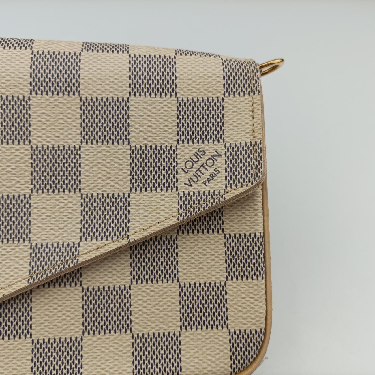 Pochette FéLICIE Azur Damier Canvas N63106 MI0138ポシェットフェリシー アズール ダミエキャンバス N63106 MI0138