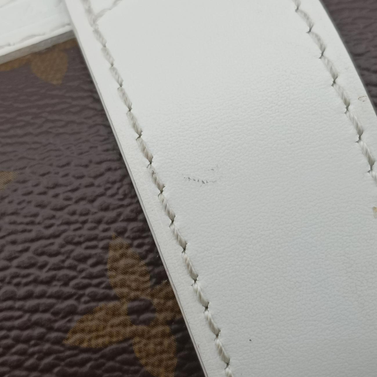 Papillon Trunk Brown×white Monogram Canvas×calf leather M81485 ICチップパピヨン トランク モノグラム/ブラウン系×ホワイト モノグラムキャンバス×カーフレザー M81485 ICチップ