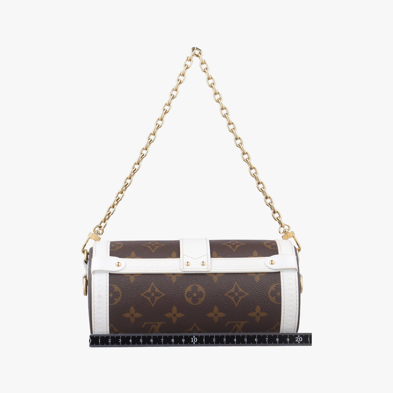 Papillon Trunk Brown×white Monogram Canvas×calf leather M81485 ICチップパピヨン トランク モノグラム/ブラウン系×ホワイト モノグラムキャンバス×カーフレザー M81485 ICチップ