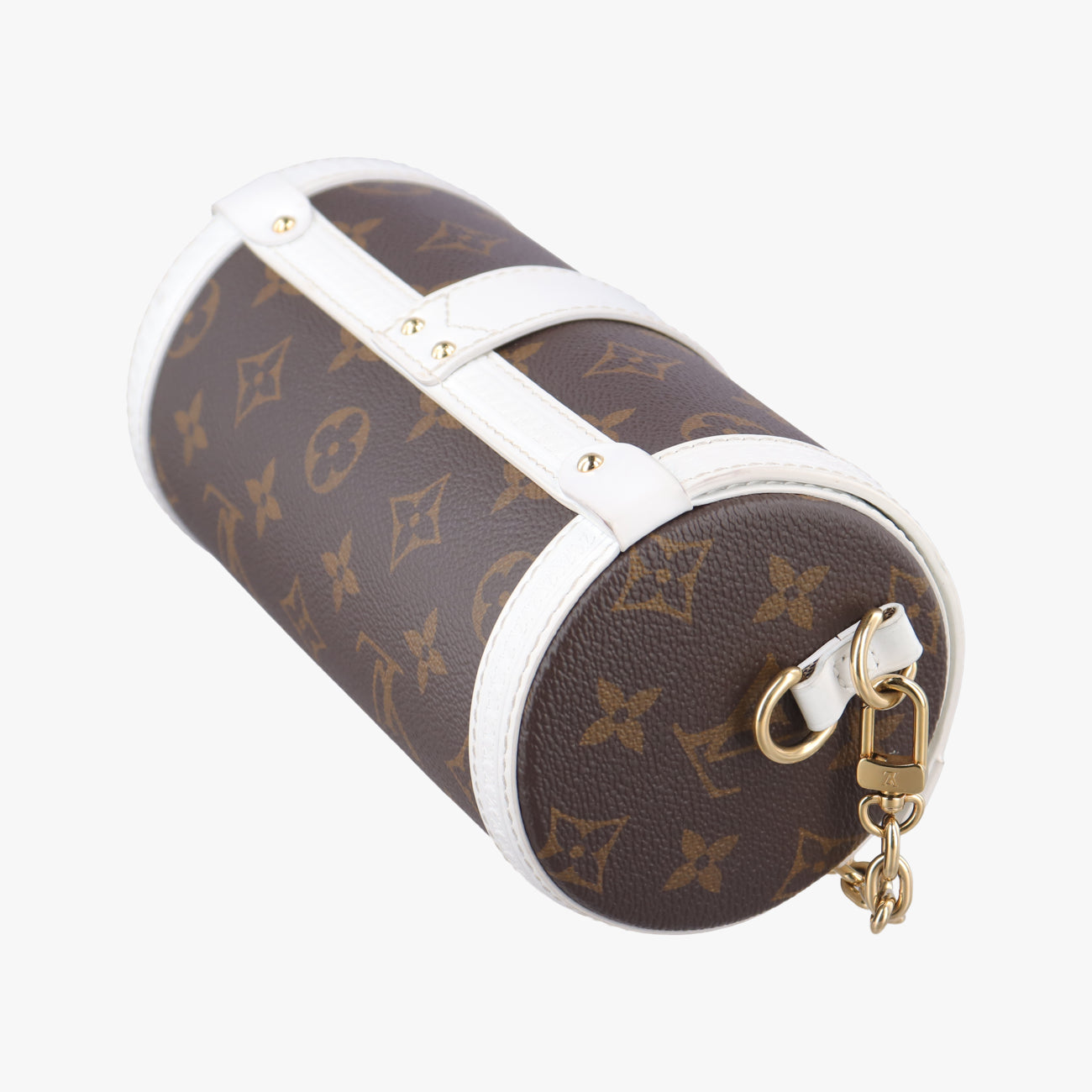 Papillon Trunk Brown×white Monogram Canvas×calf leather M81485 ICチップパピヨン トランク モノグラム/ブラウン系×ホワイト モノグラムキャンバス×カーフレザー M81485 ICチップ