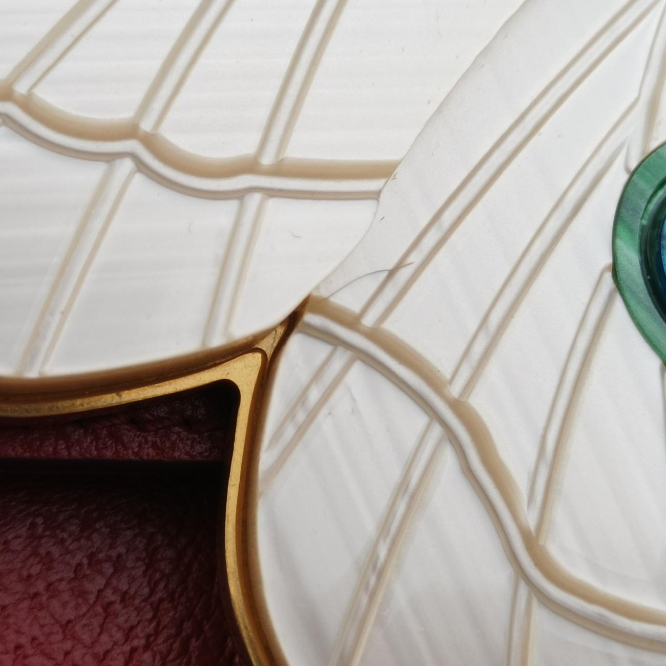 Bamboo Web butterfly Red×Multicolour Leather 488691 D022769366バンブー ウェビングライン バタフライ レッド×マルチカラー レザー 488691 D022769366